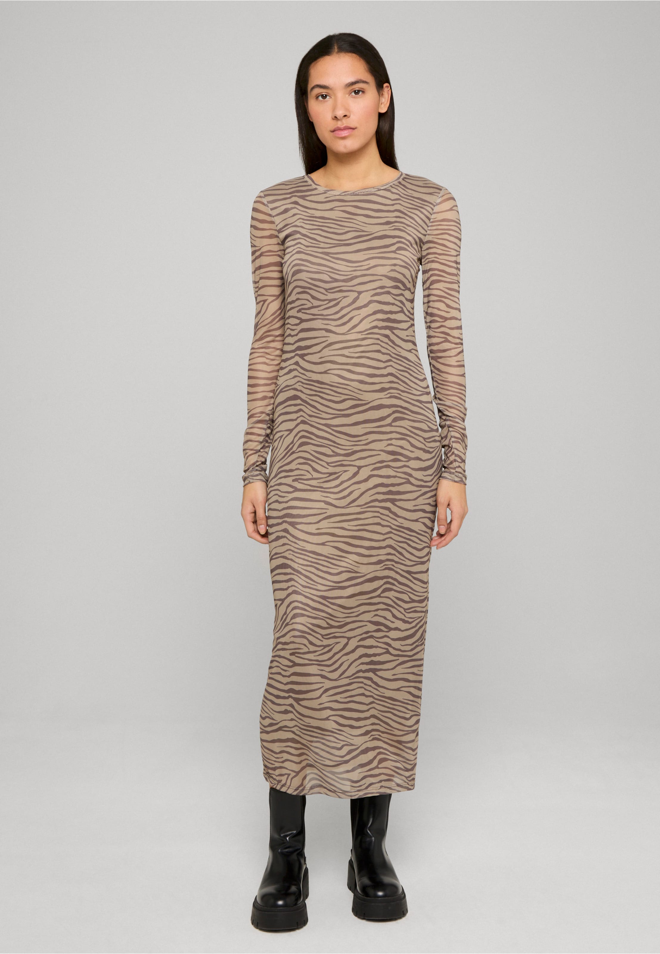 Noisy May NMJUDITH L/S MESH DRESS JRS FWD