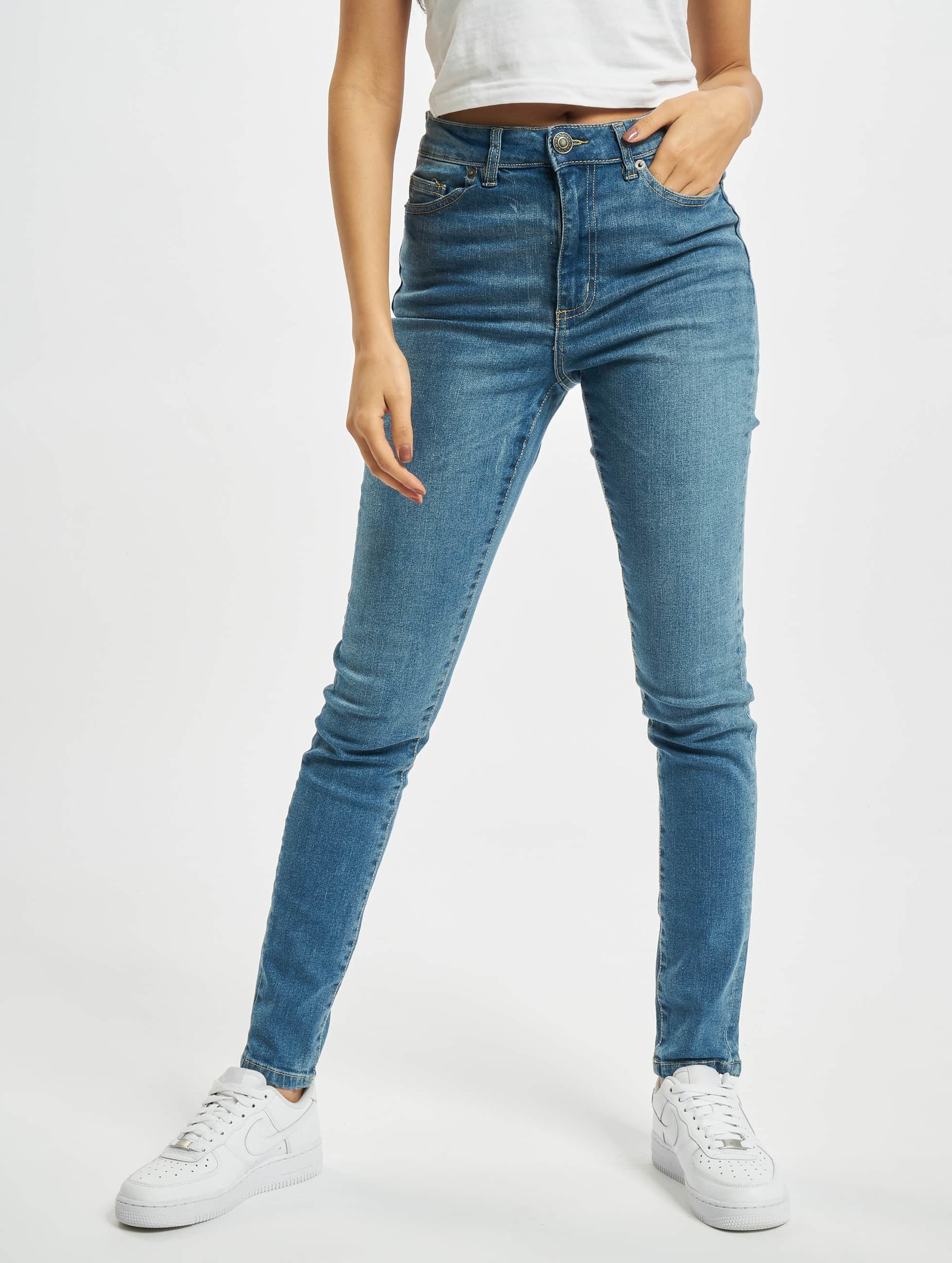 Urban Classics Ladies High Waist Slim Jeans
