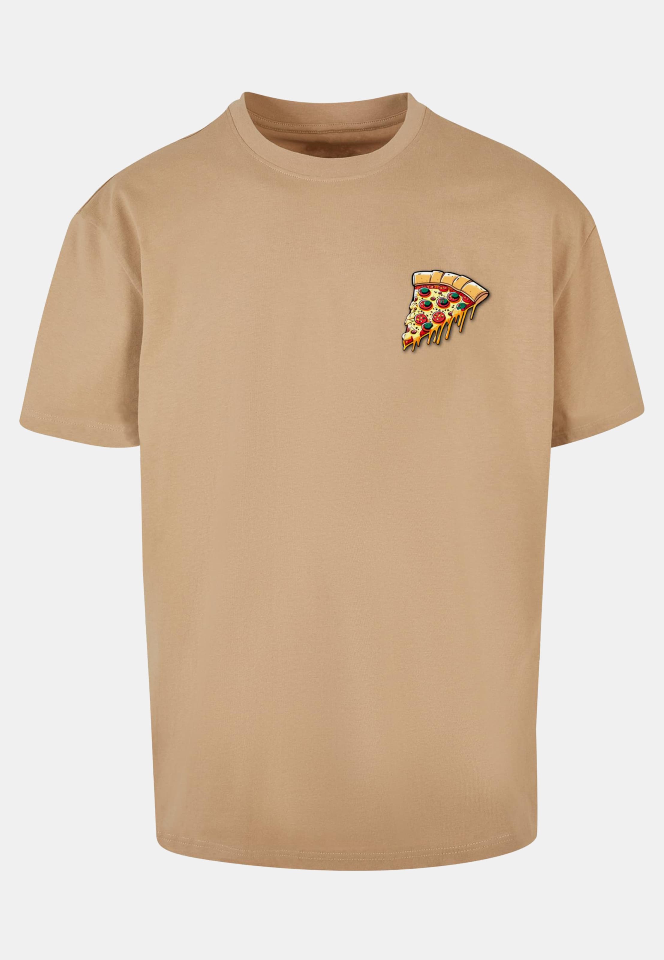 Merchcode POD Pizza Comic Heavy Oversized Tee