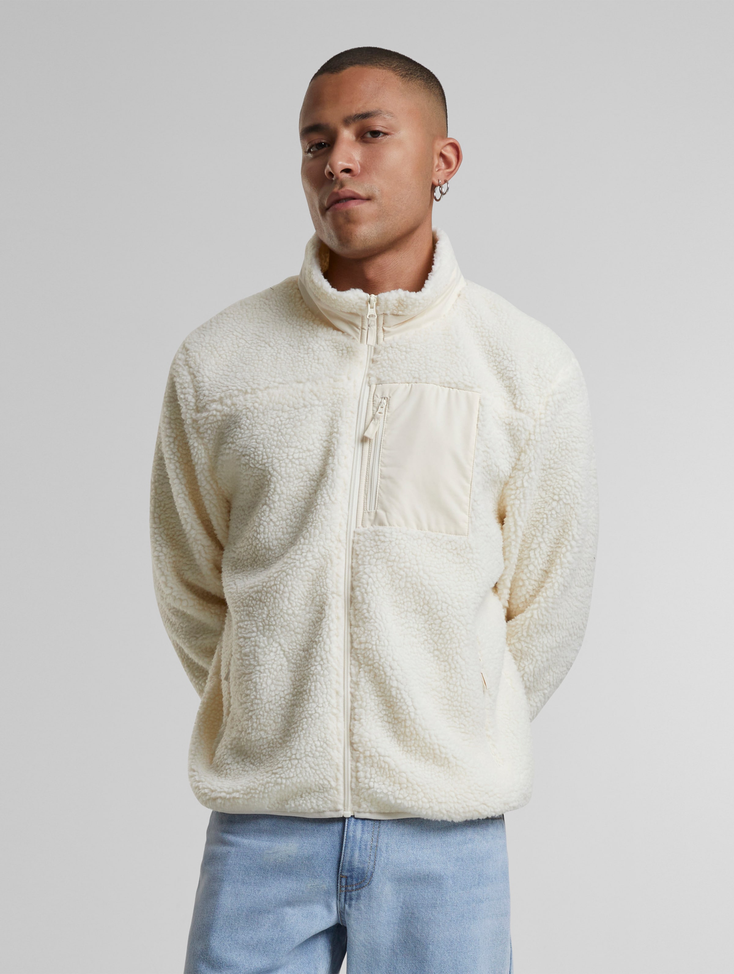 Urban Classics Teddy With Stand Up Collar Übergangsjacke