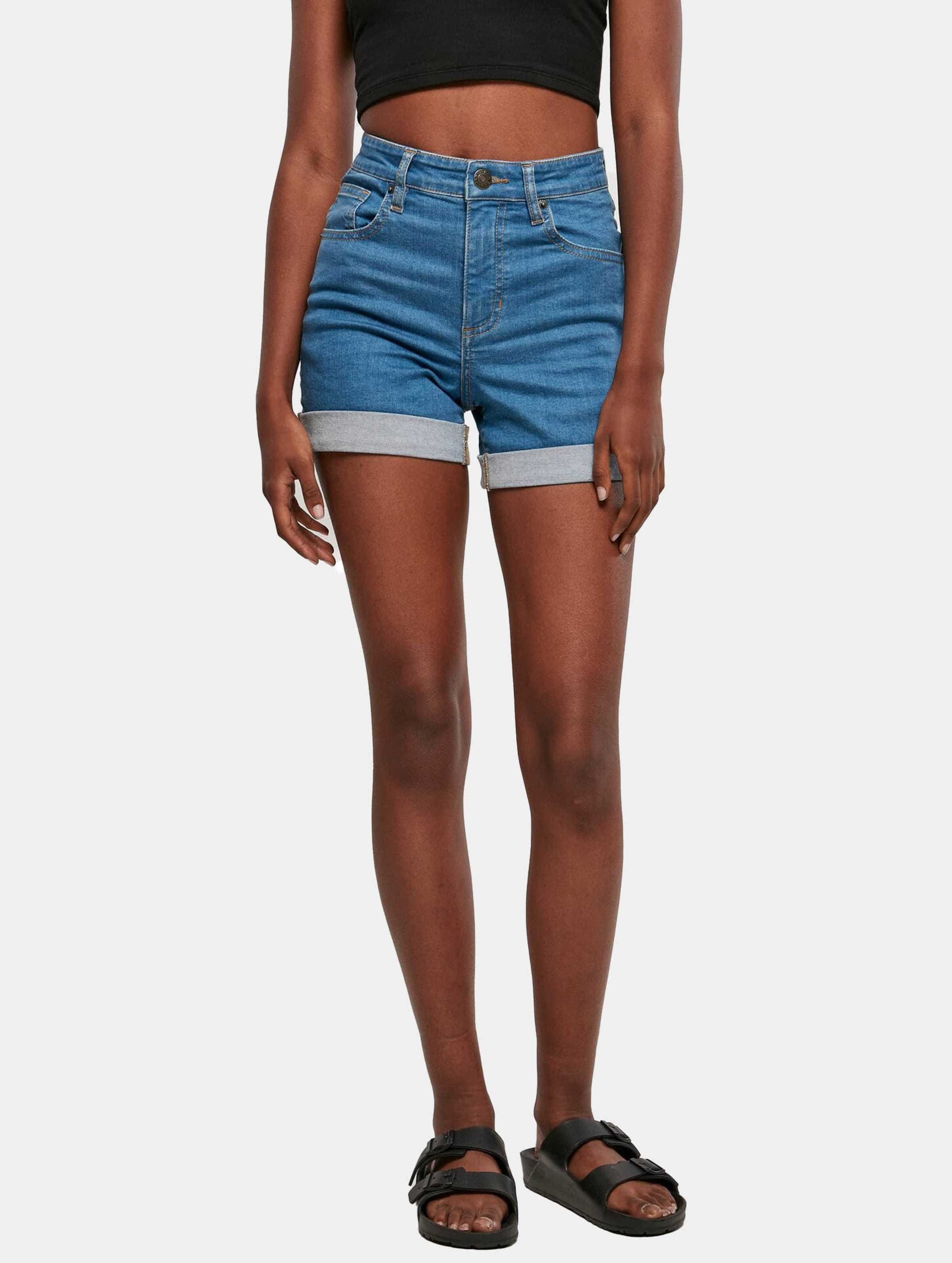 Urban Classics Ladies Essentials Stretch Denim 5 Pocket Short