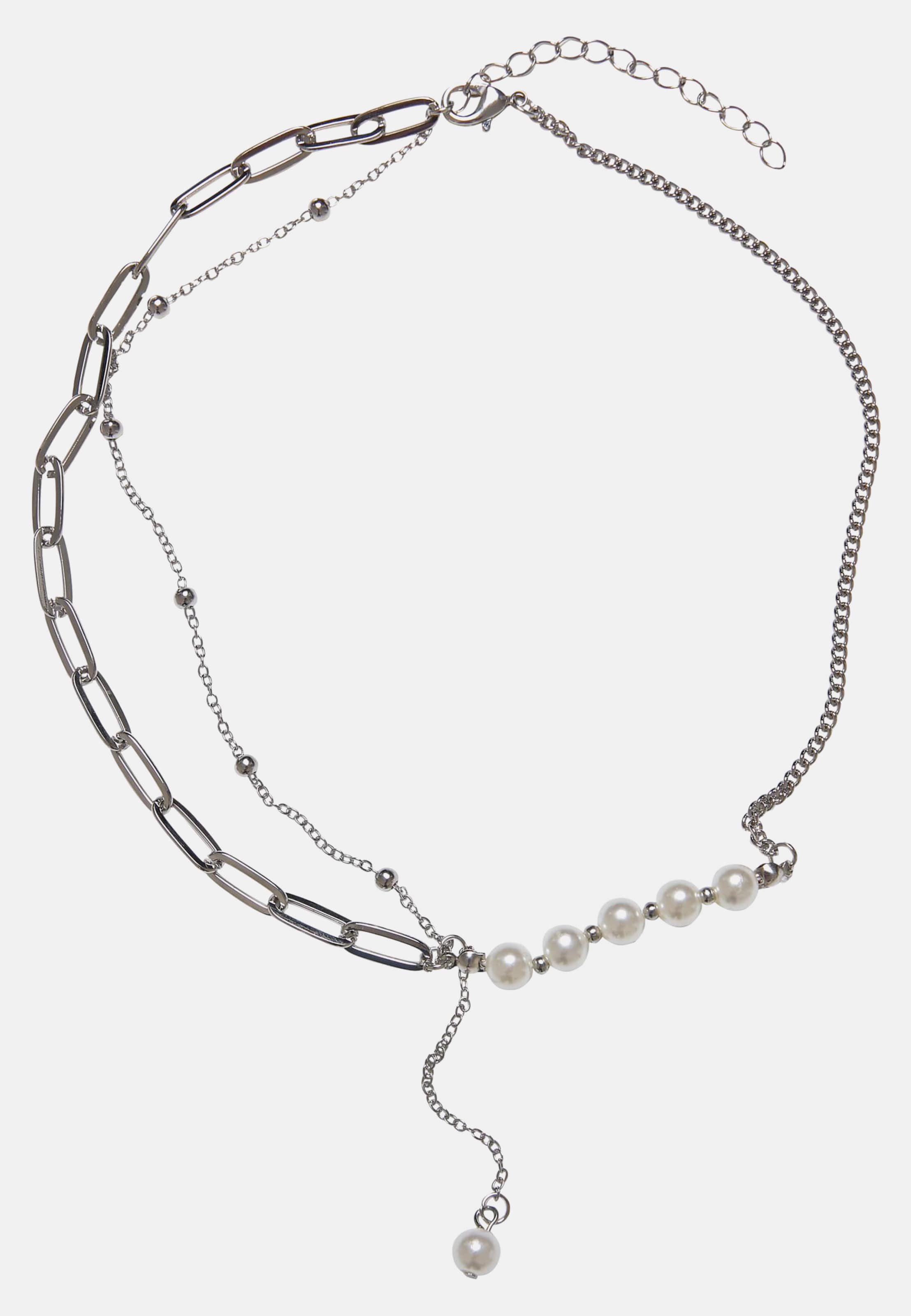 Urban Classics Jupiter Pearl Various Chain Necklace