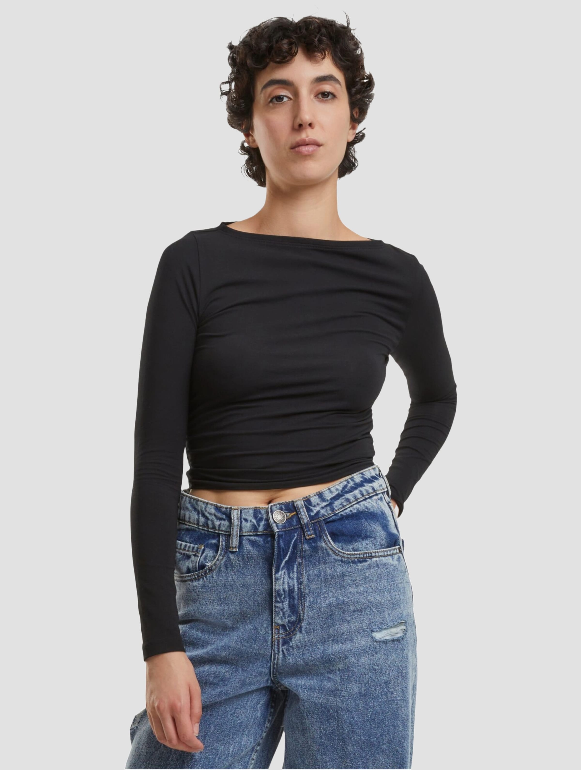 Urban Classics Ladies Ruffled Super Slim Longsleeve