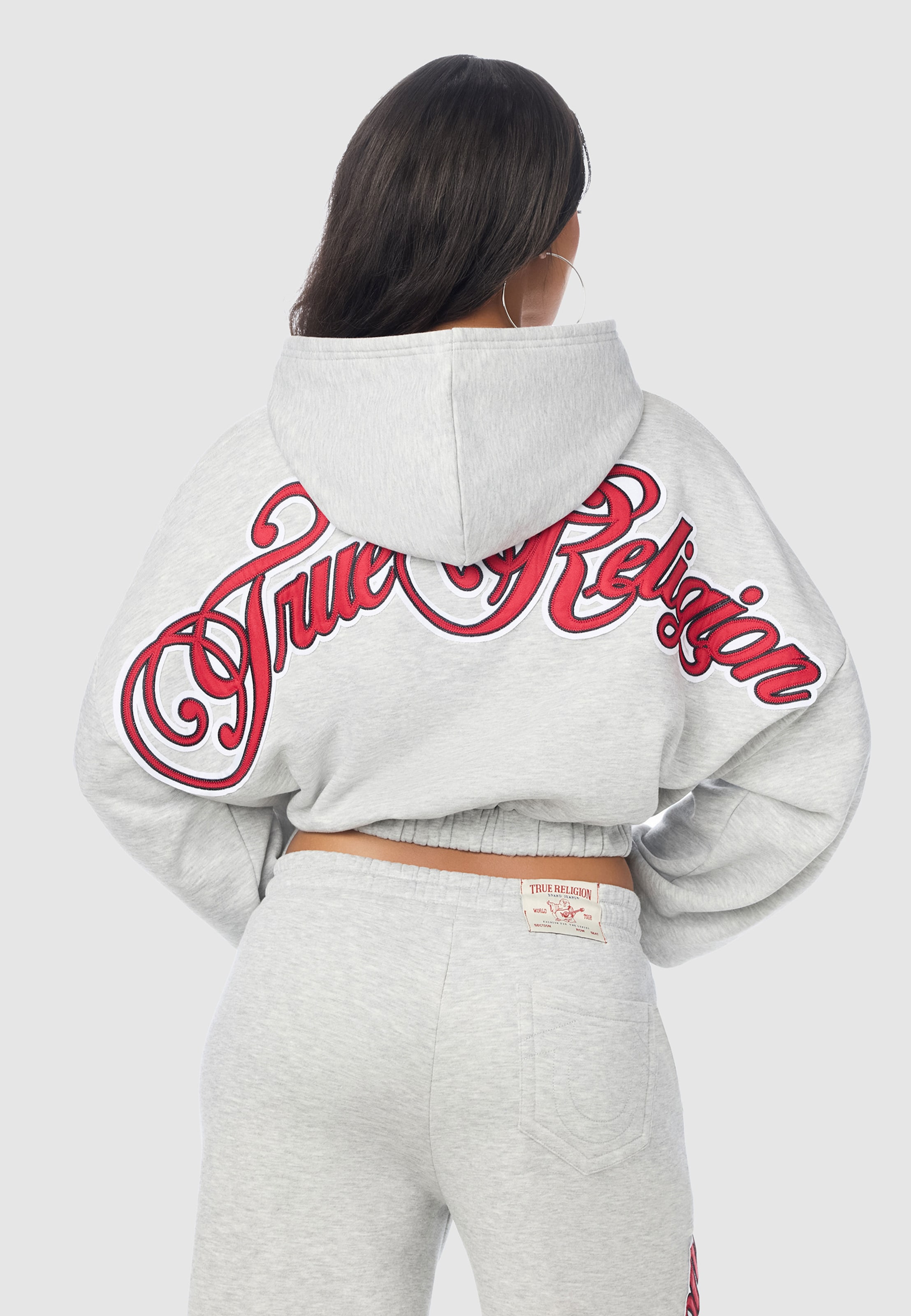 True Religion APPLIQUE GF ZIP UP HOODIE