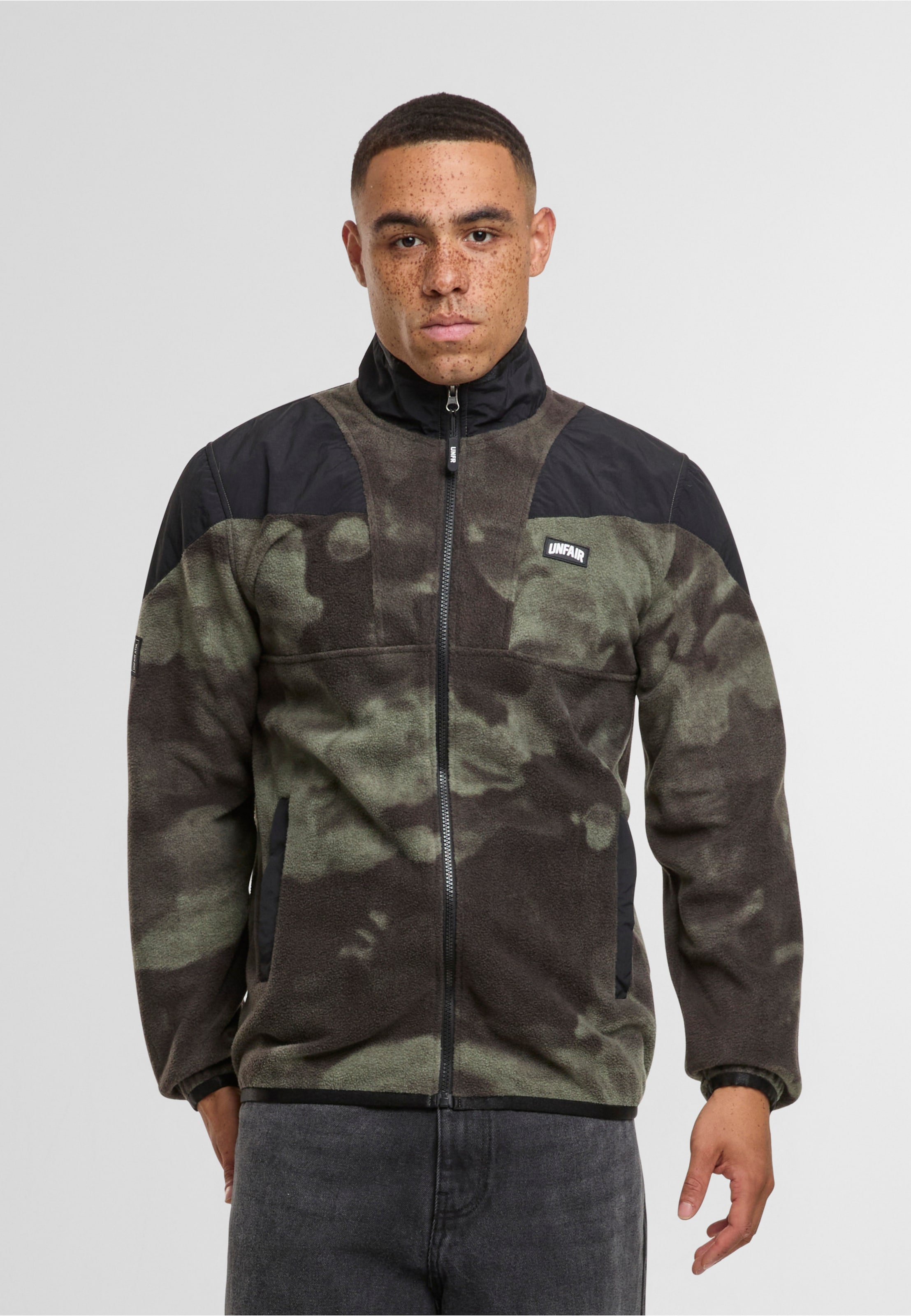 UNFAIR ATHLETICS Fabric Mix Fleece Jacket