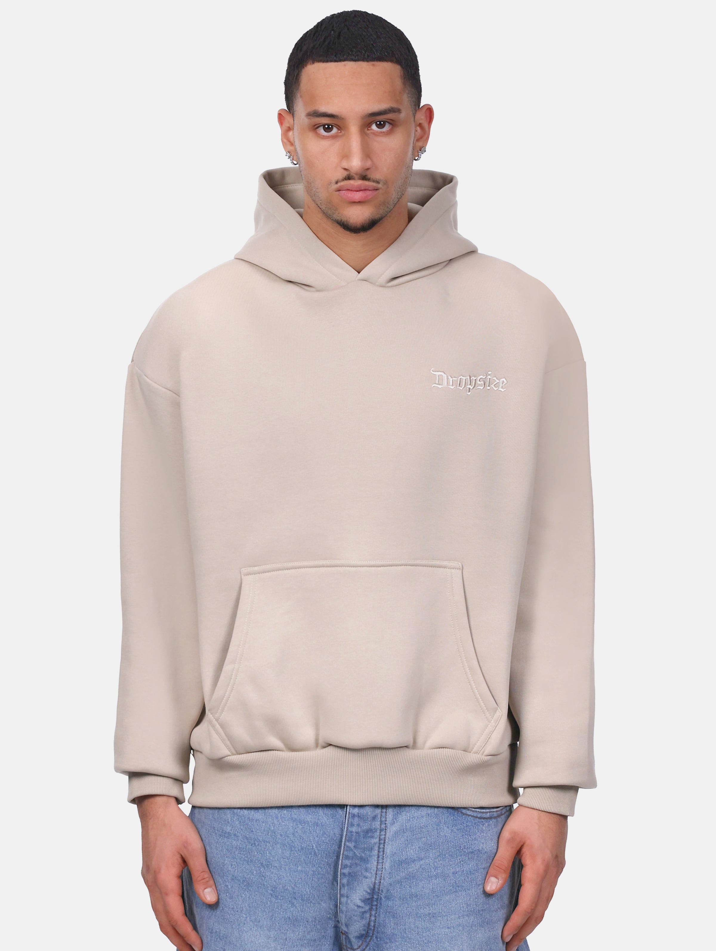 Dropsize HEAVY OVERSIZE EMBO HOODIE
