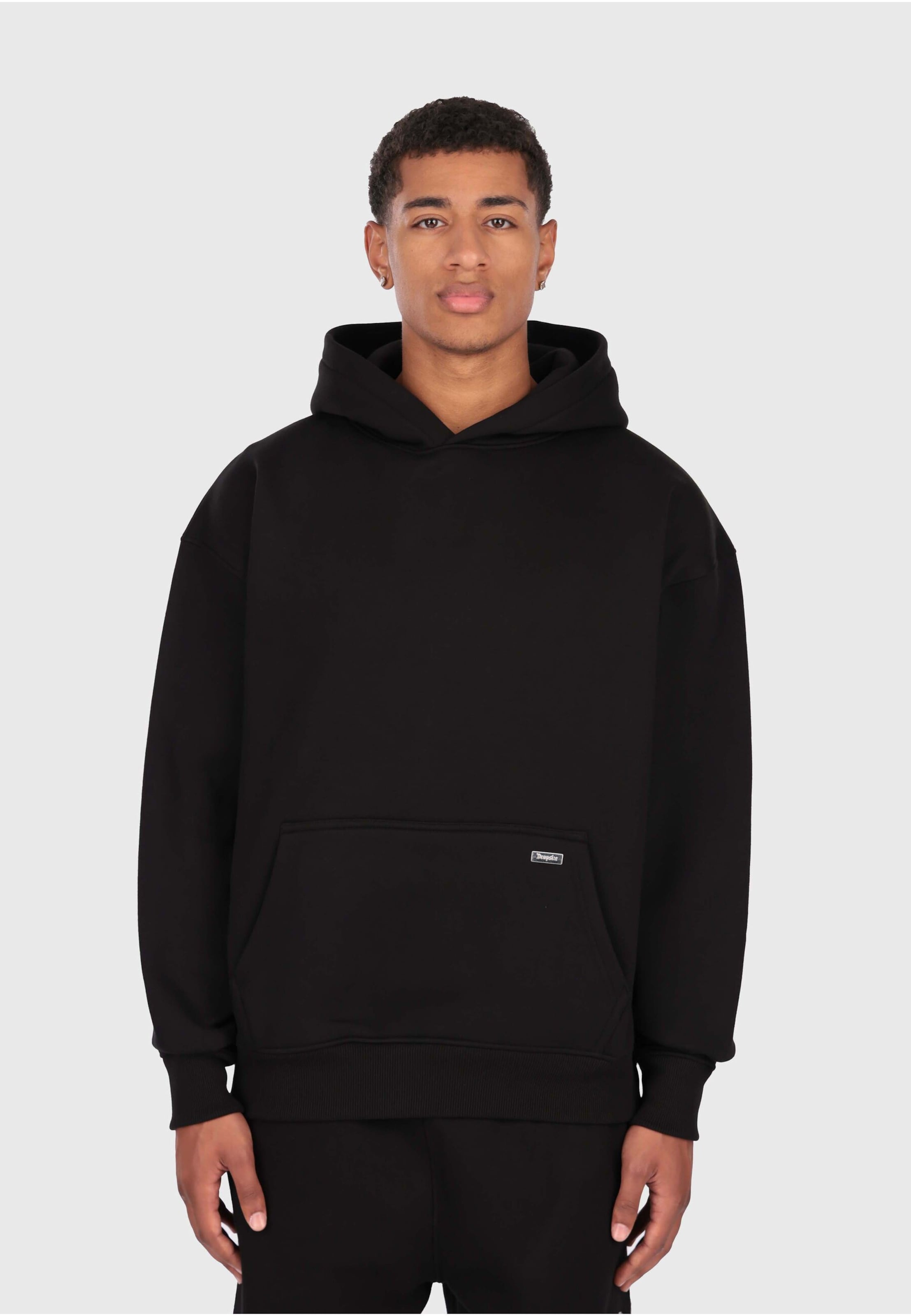 Dropsize SPLIT FROTTEE EMBO HOODIE