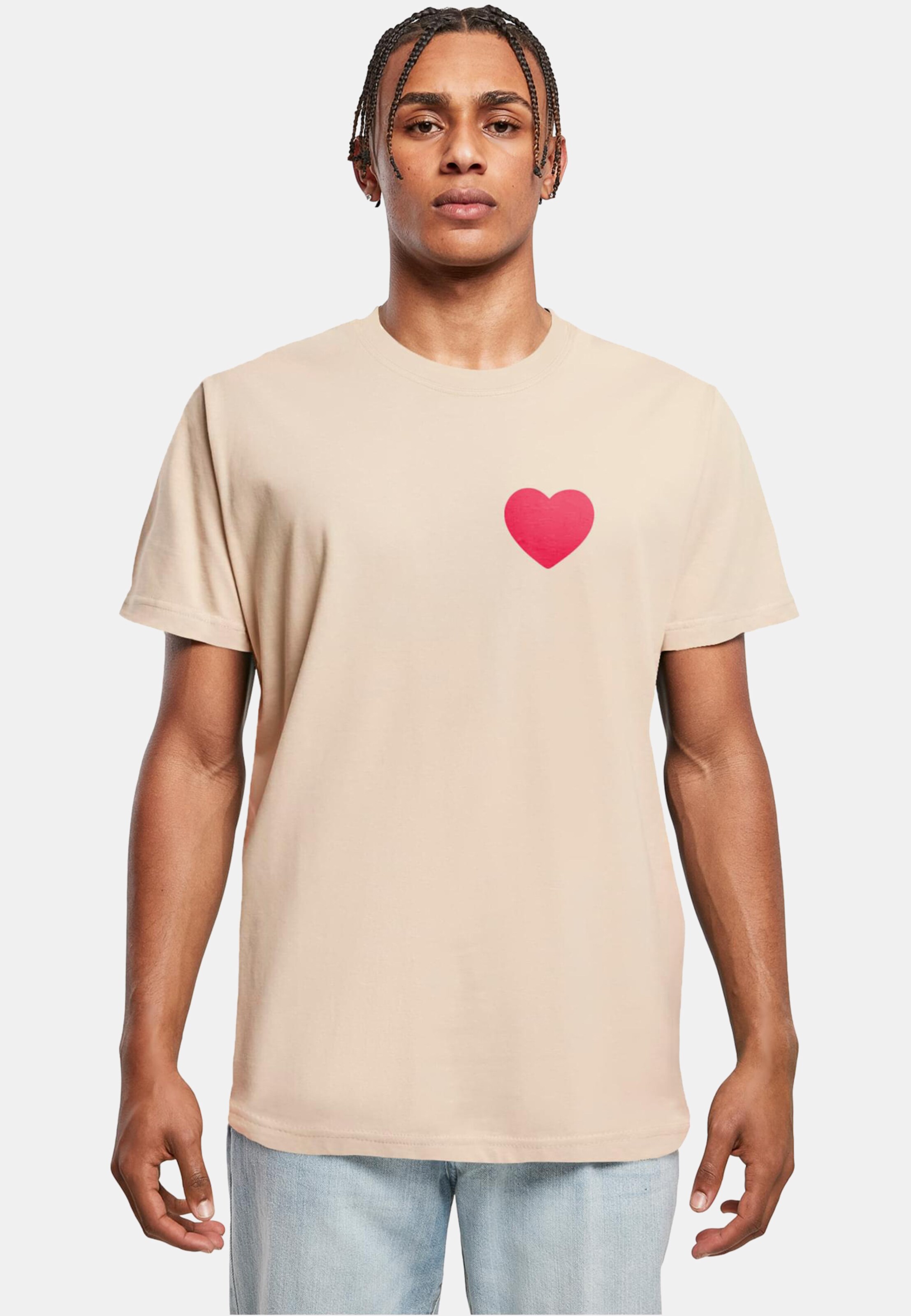 Mister Tee Heart T-Shirt Round Neck