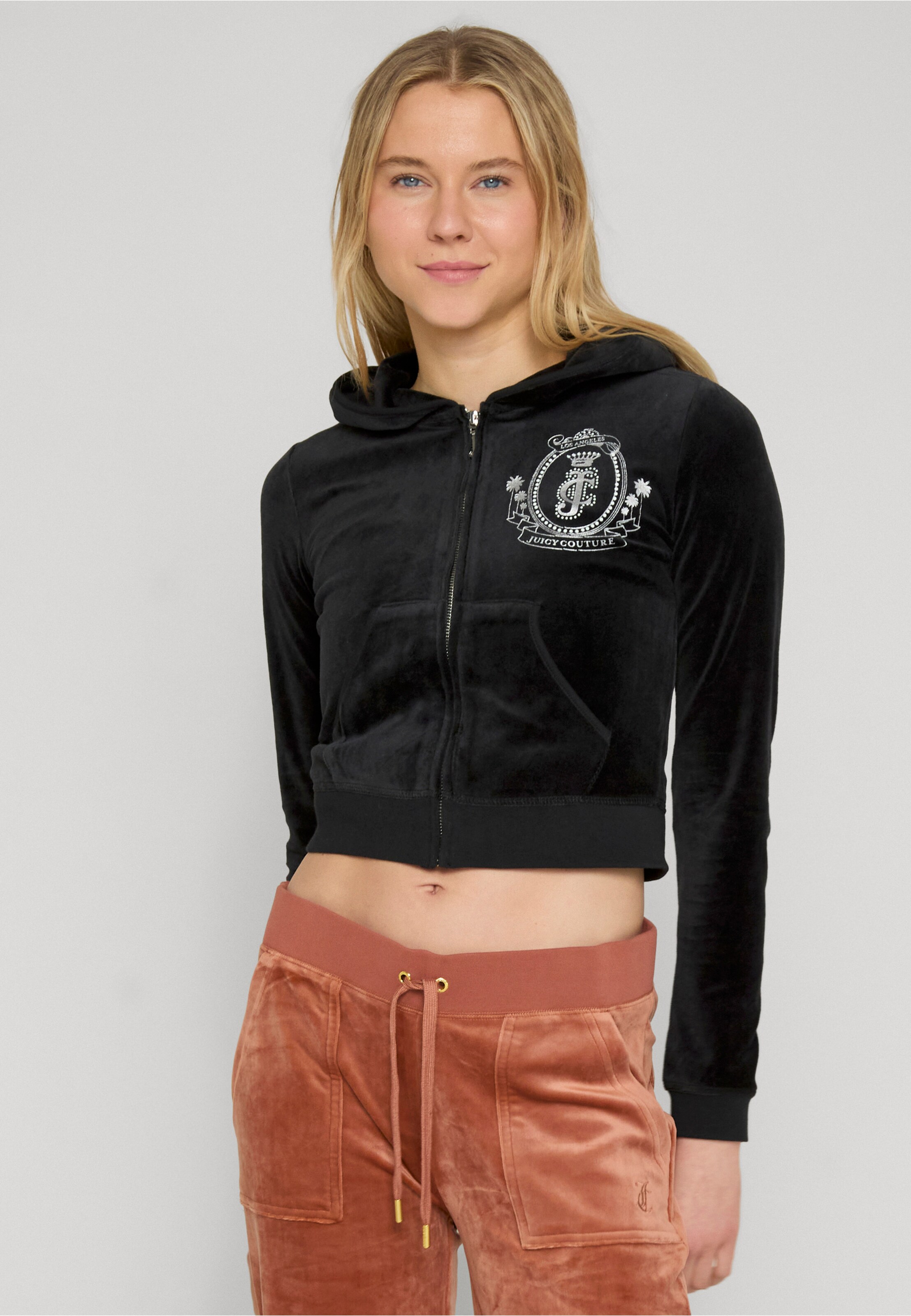 Juicy Couture HERITAGE PALM TREE CREST ROBYN HOODIE