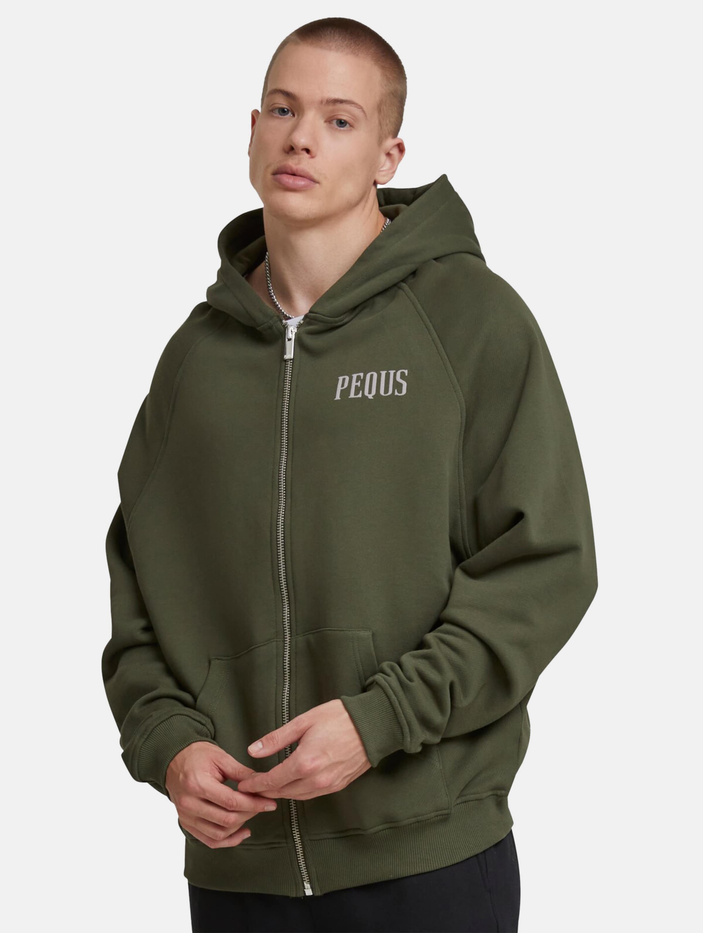 PEQUS Back Logo Zip-Hoodie