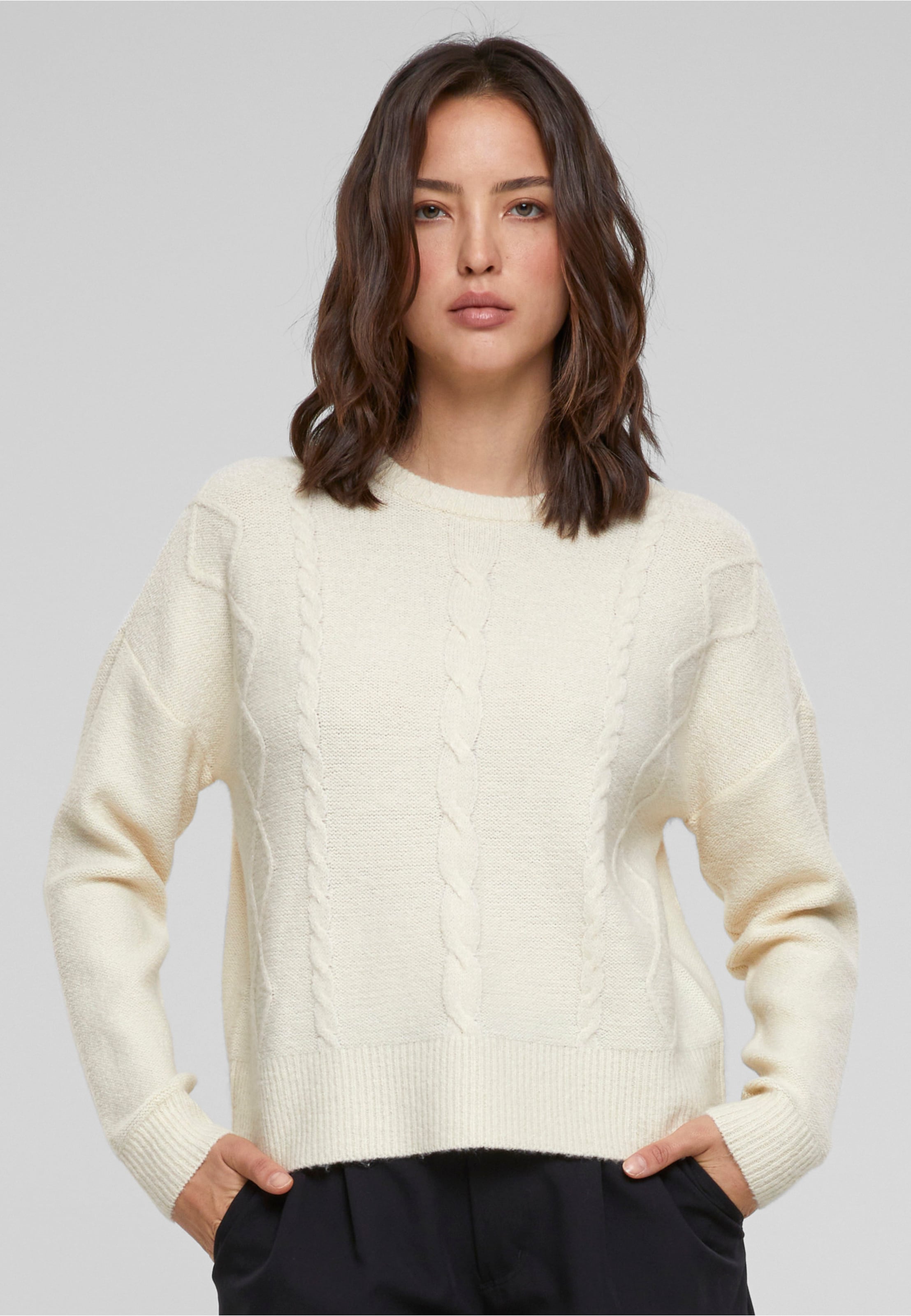 Urban Classics Ladies Cabel Knit Sweater