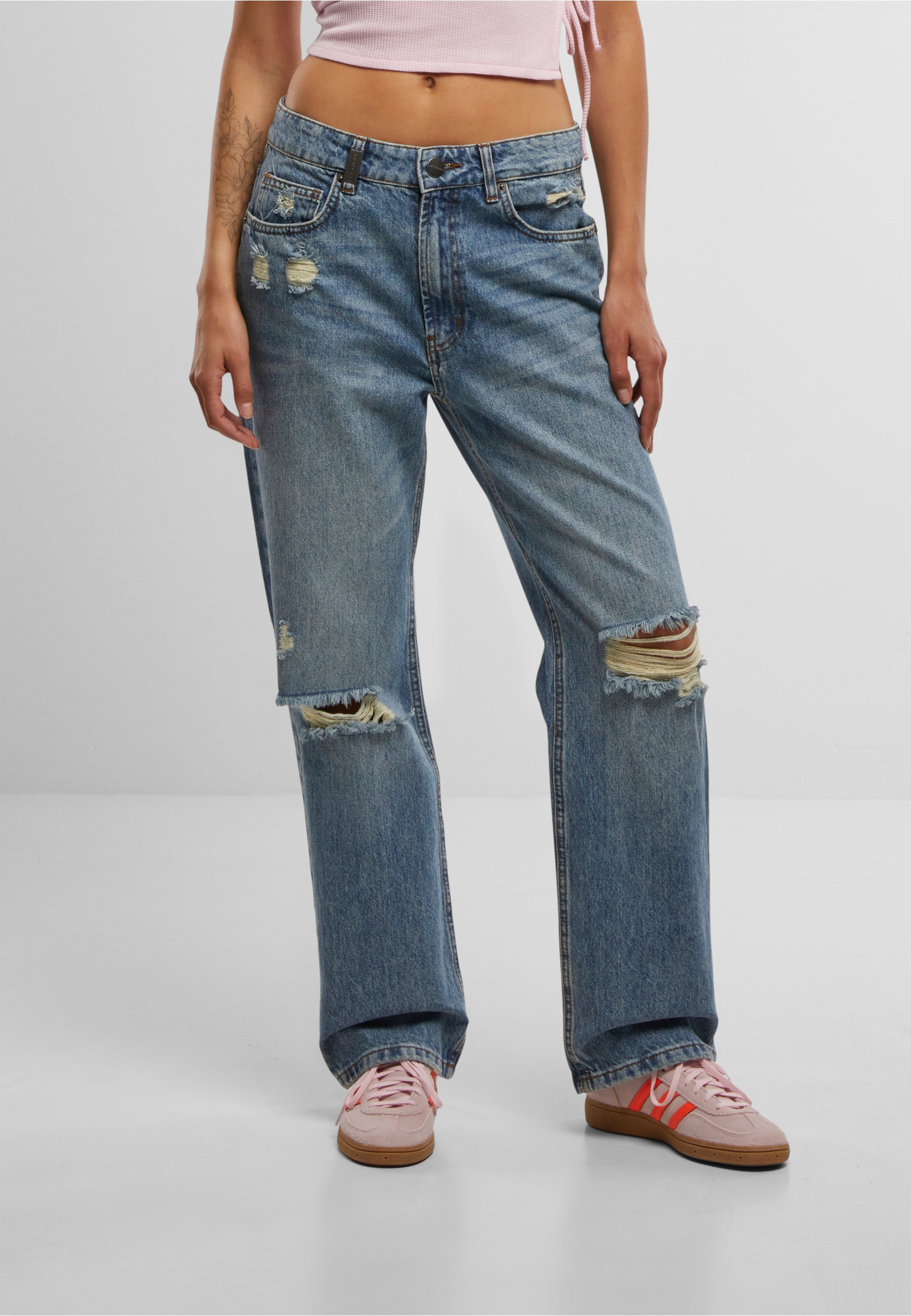 2Y Studios Eda Destroyed Slim Fit Jeans