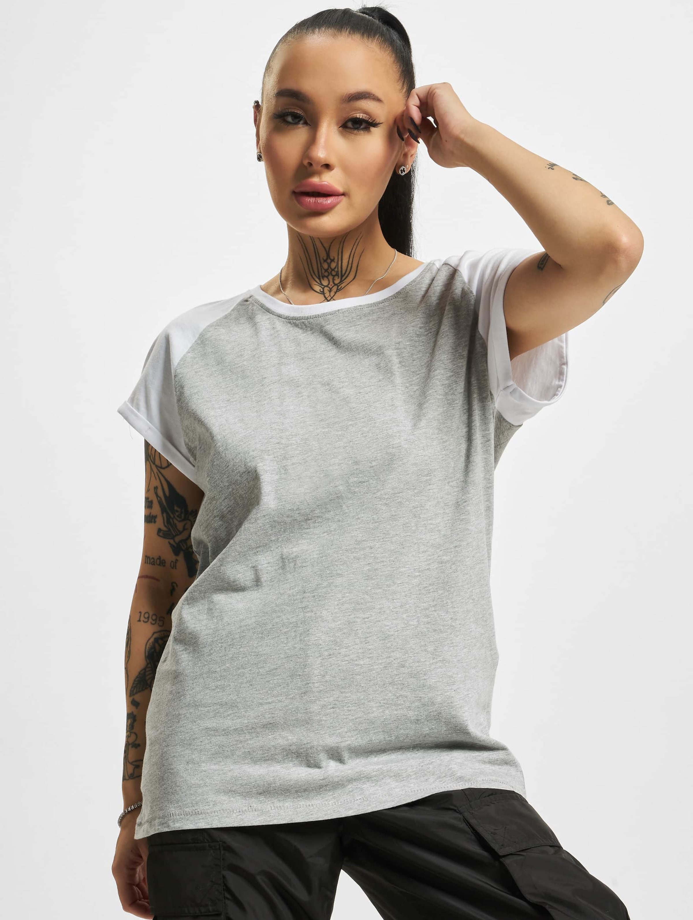 Urban Classics Ladies Contrast Raglan Tee