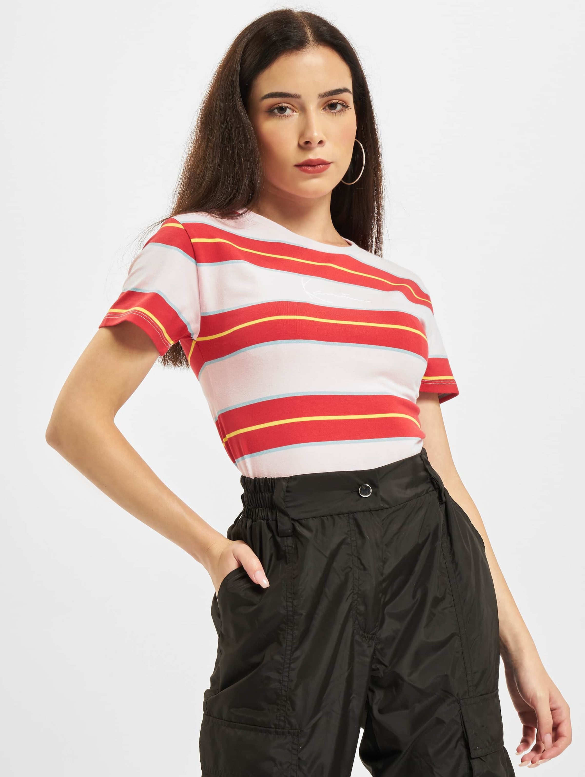 Karl Kani KW213-040-1 KK Small Signature Stripe Tee