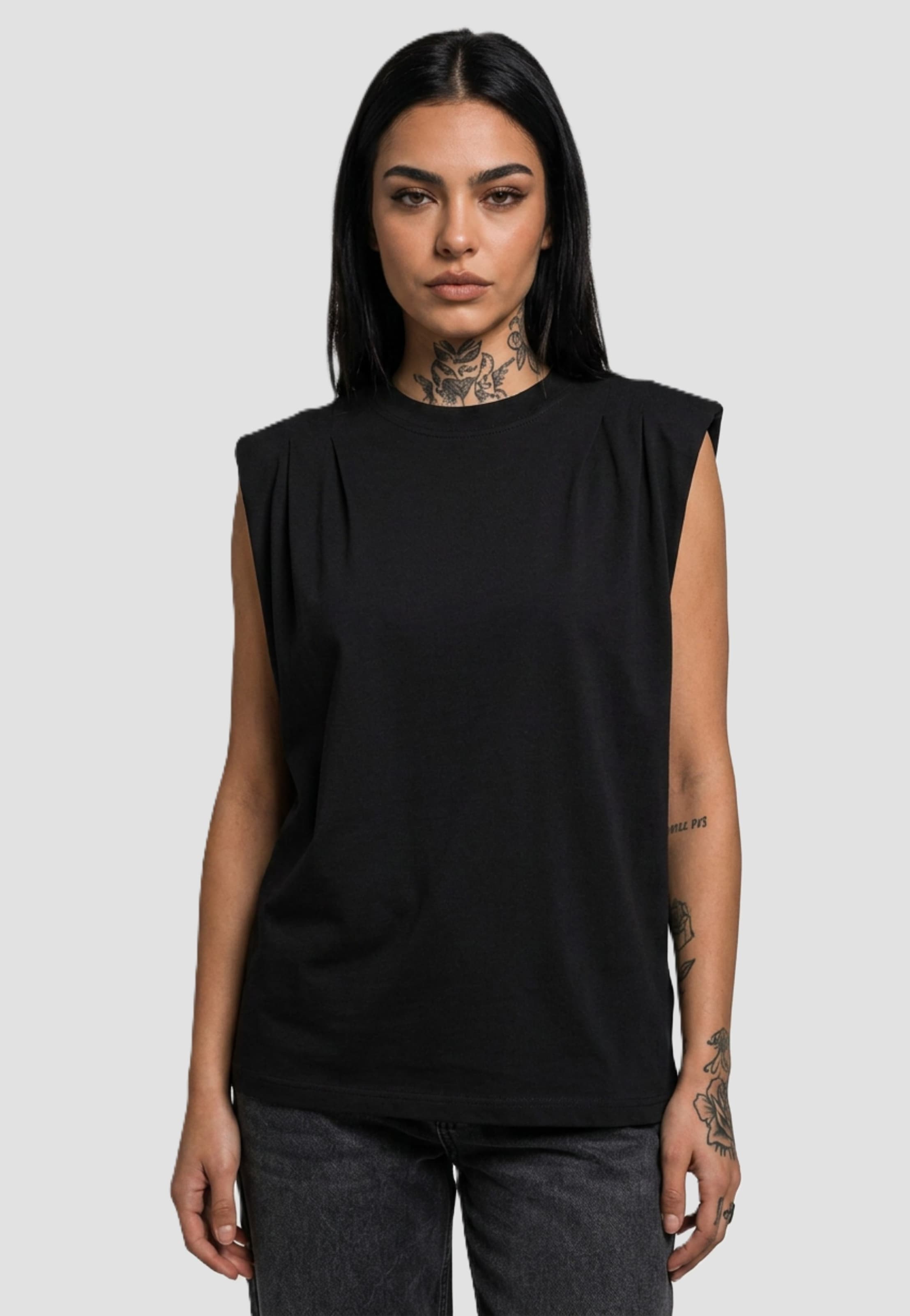 Urban Classics Ladies Essentials Heavy Pleated Shoulder Top