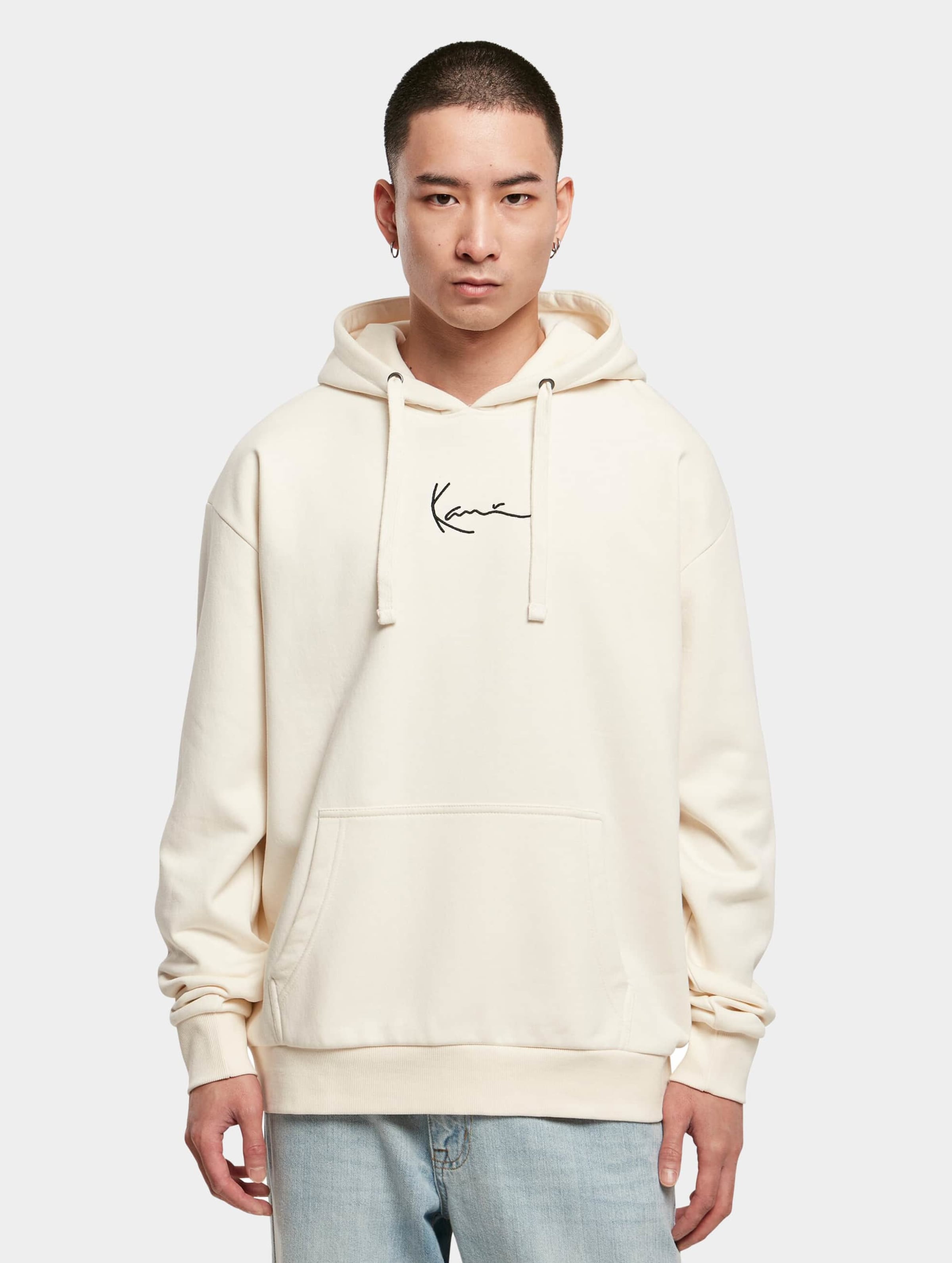 Karl Kani KM-HD011-003-06 KK Small Signature Essential Hoodie off white