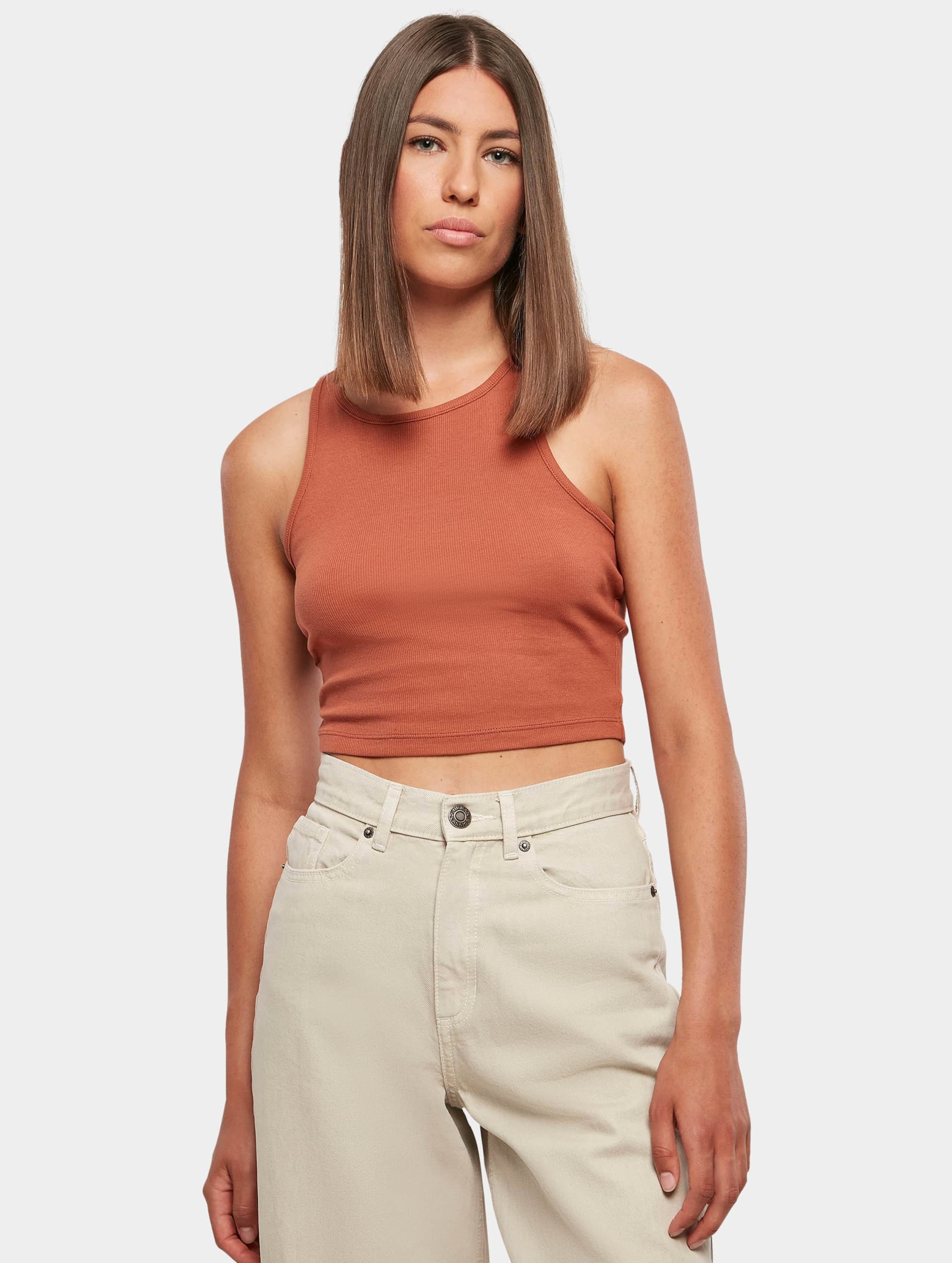 Urban Classics Ladies Cropped Rib Top