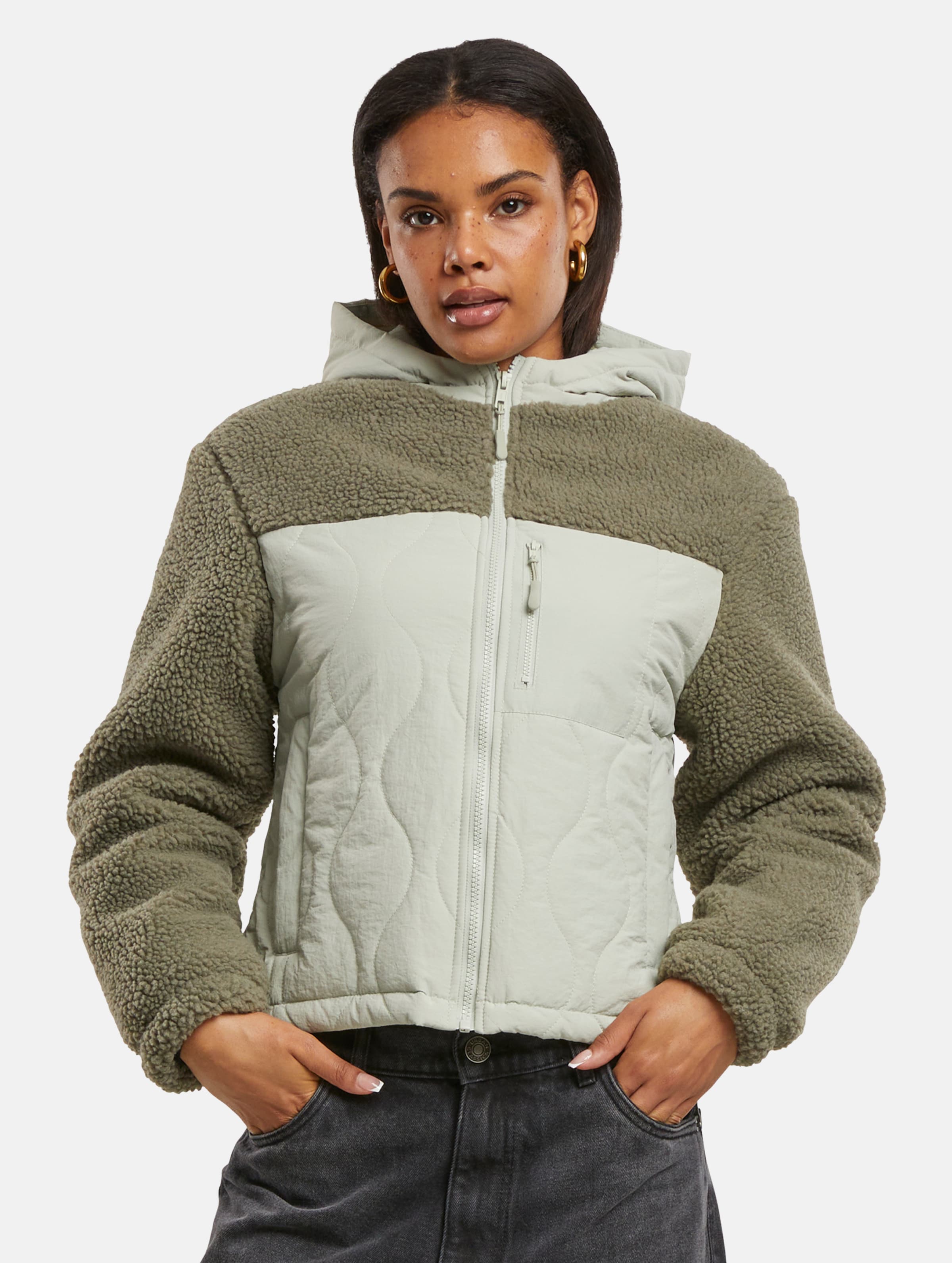 Urban Classics Ladies Sherpa Crinkle Nylon Mix Übergangsjacke