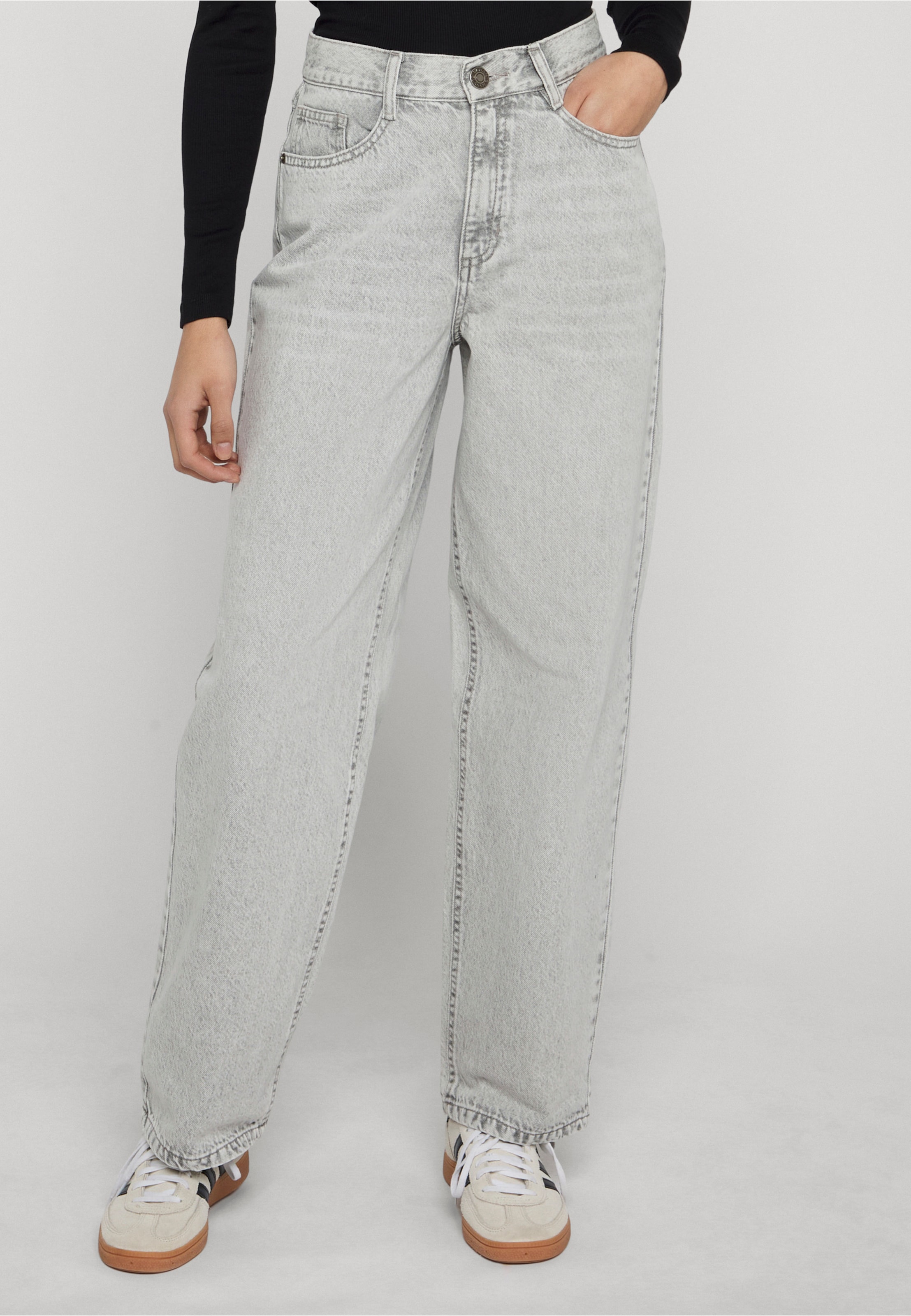 Urban Classics Ladies High Waist 90´S Wide Leg Denim Pants