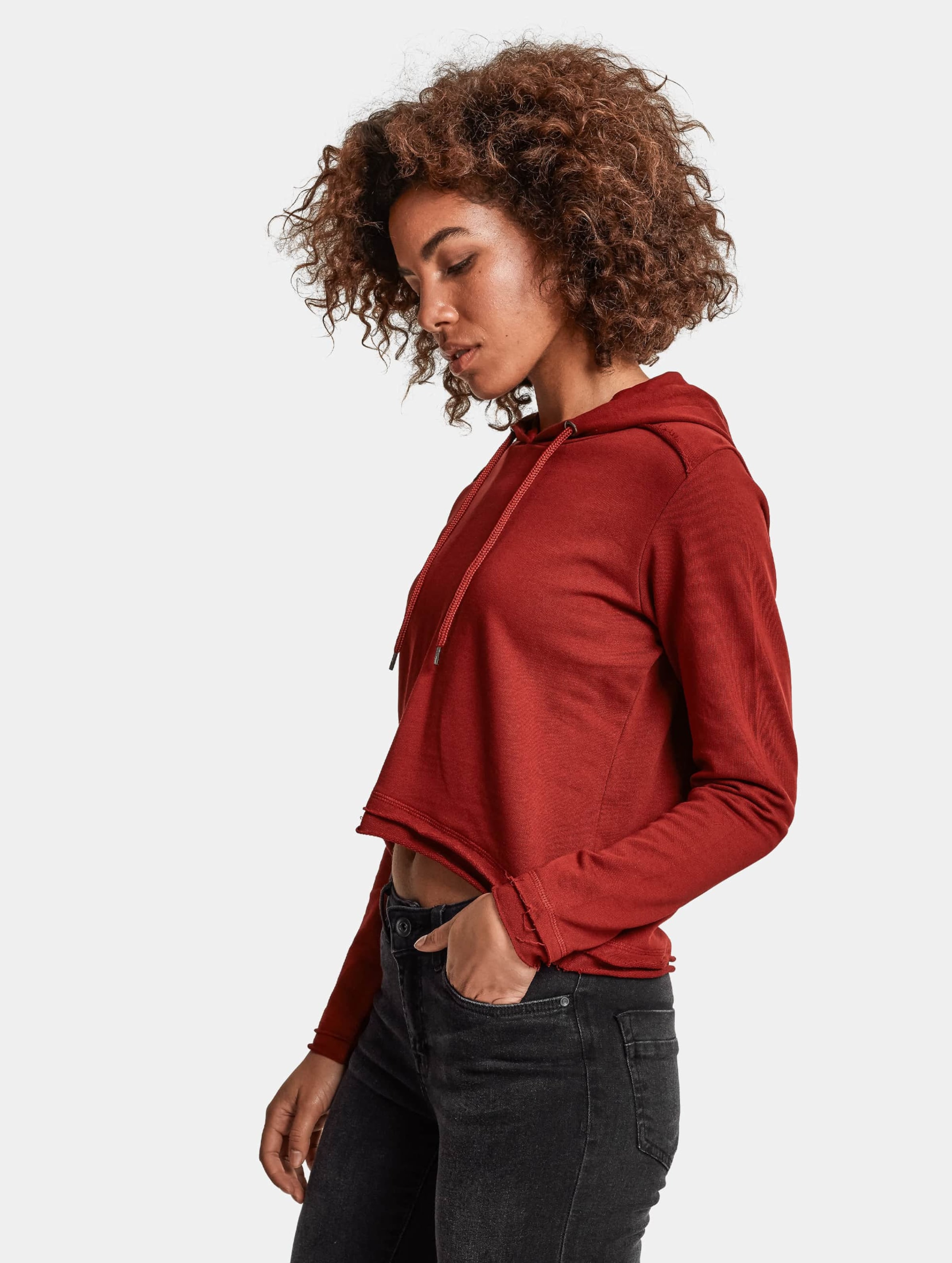 Urban Classics Ladies Cropped Terry Hoody