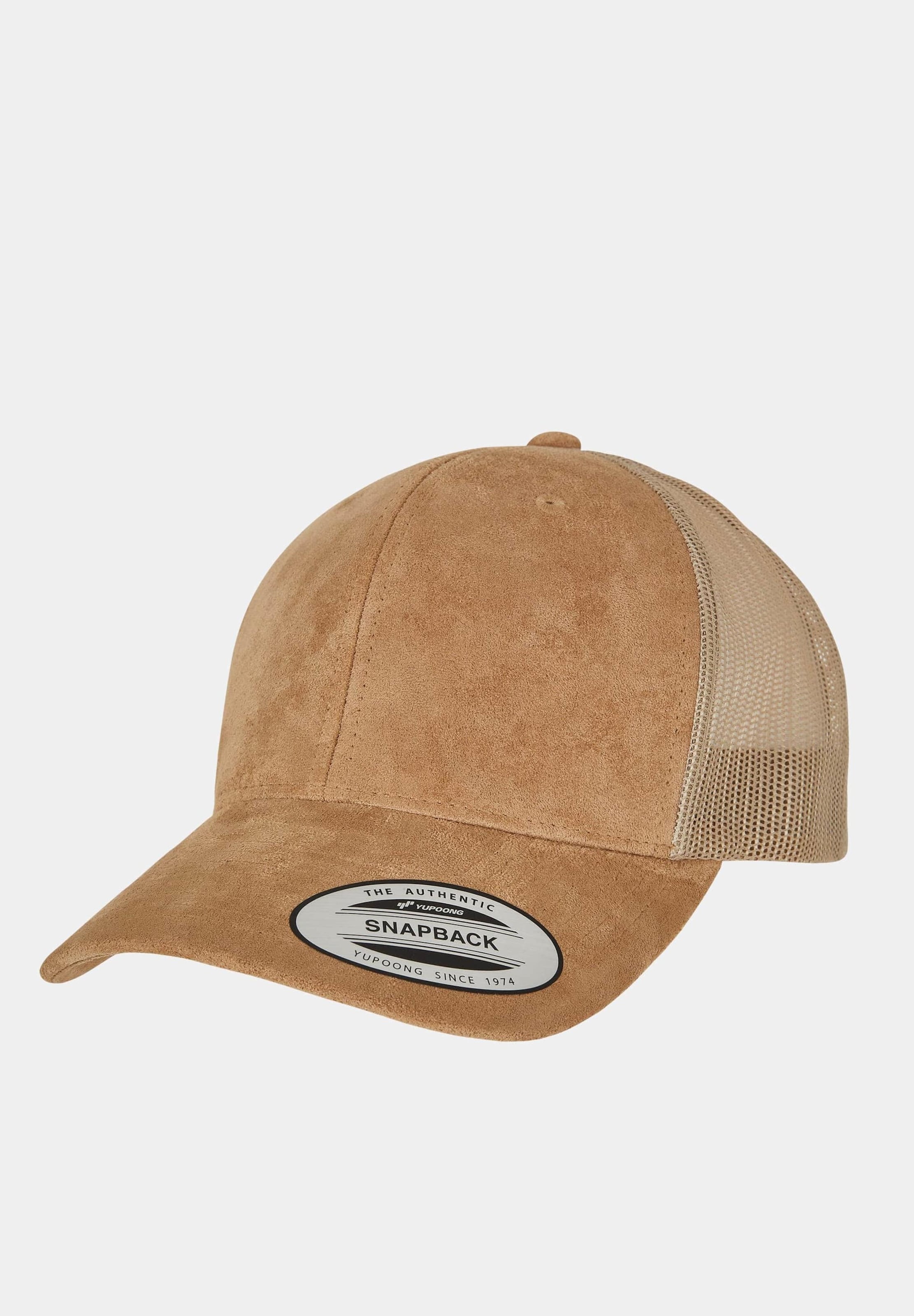 Flexfit Suede Leather Trucker Cap