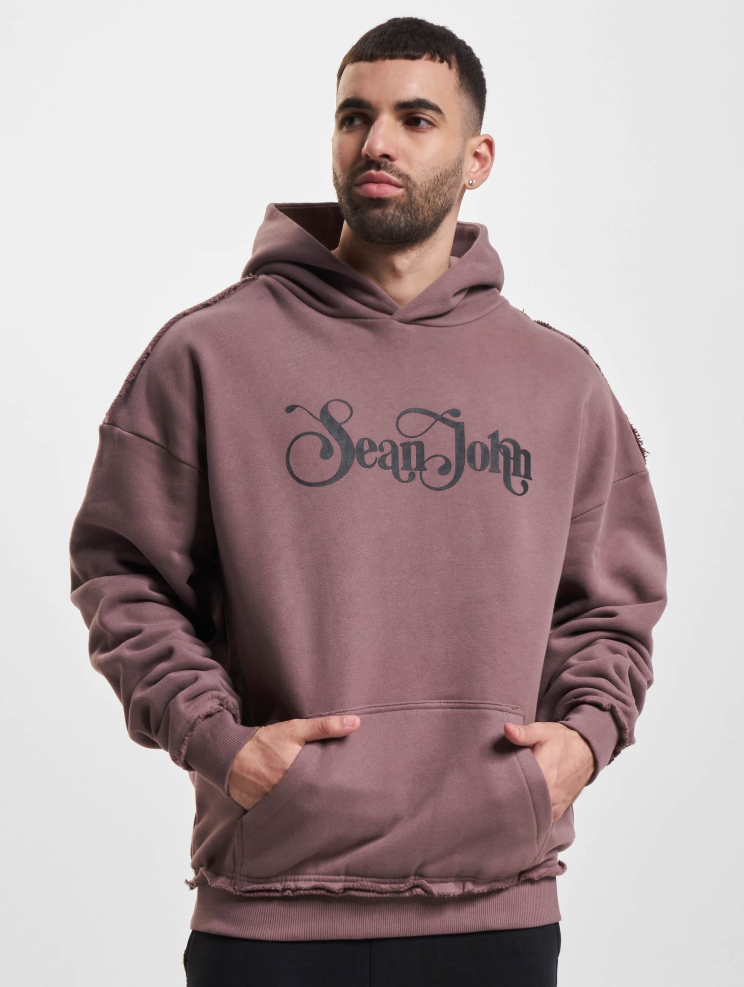 Sean John JM233-004-1 SJ Retro Logo Peached Hoodie