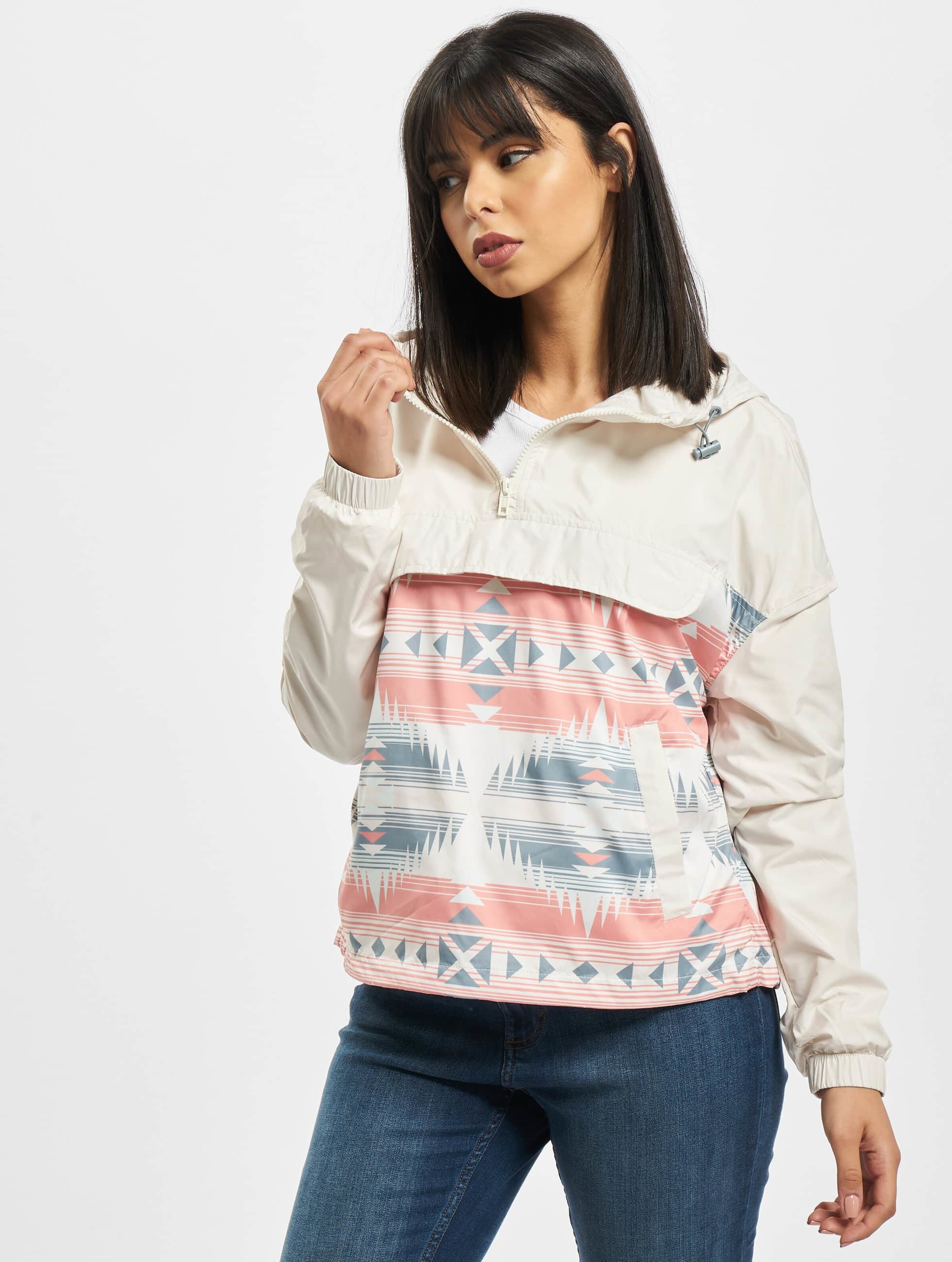Urban Classics Ladies Extended Shoulder Pull Over Jacket