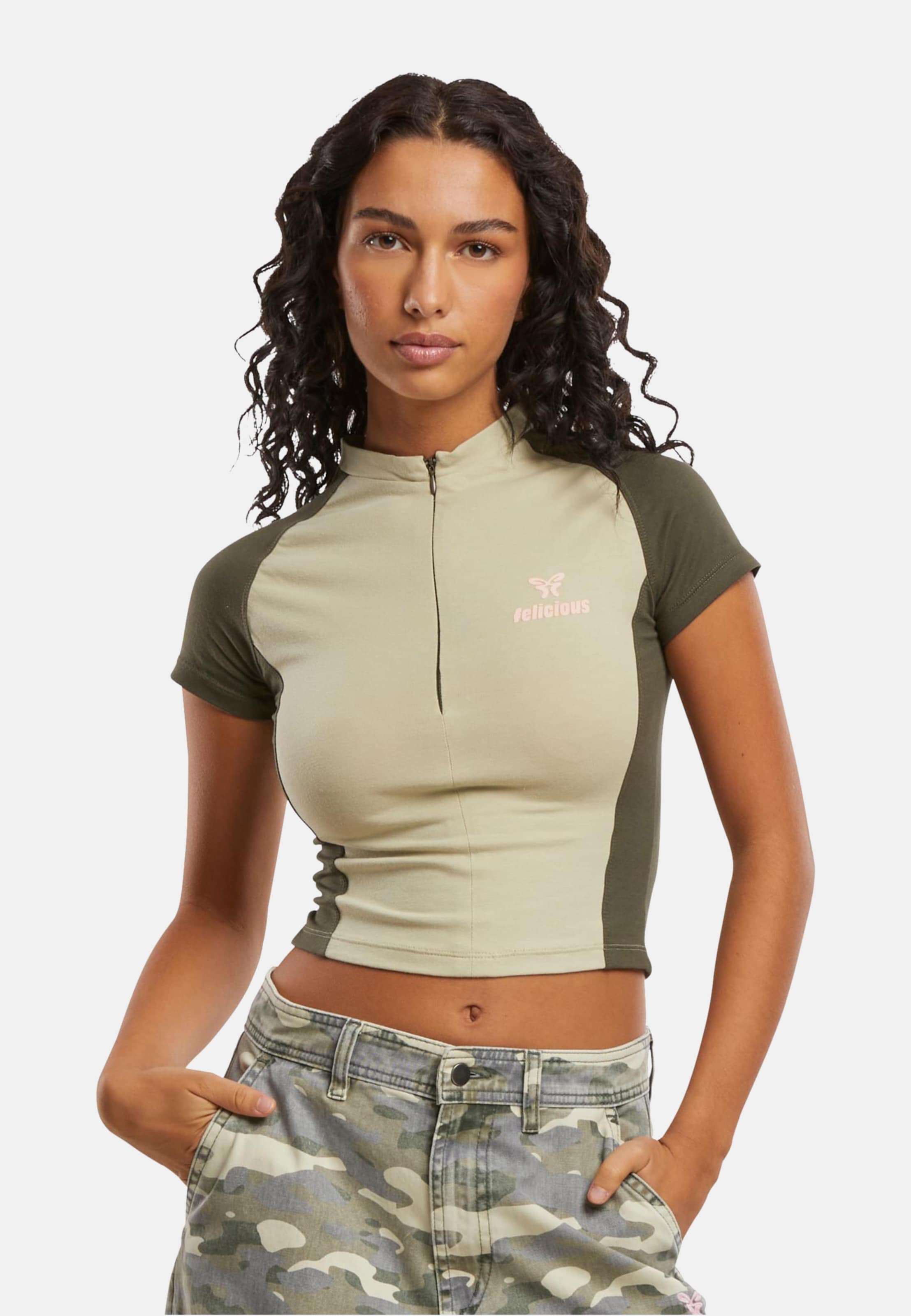 Felicious Racer Half Zip Tee