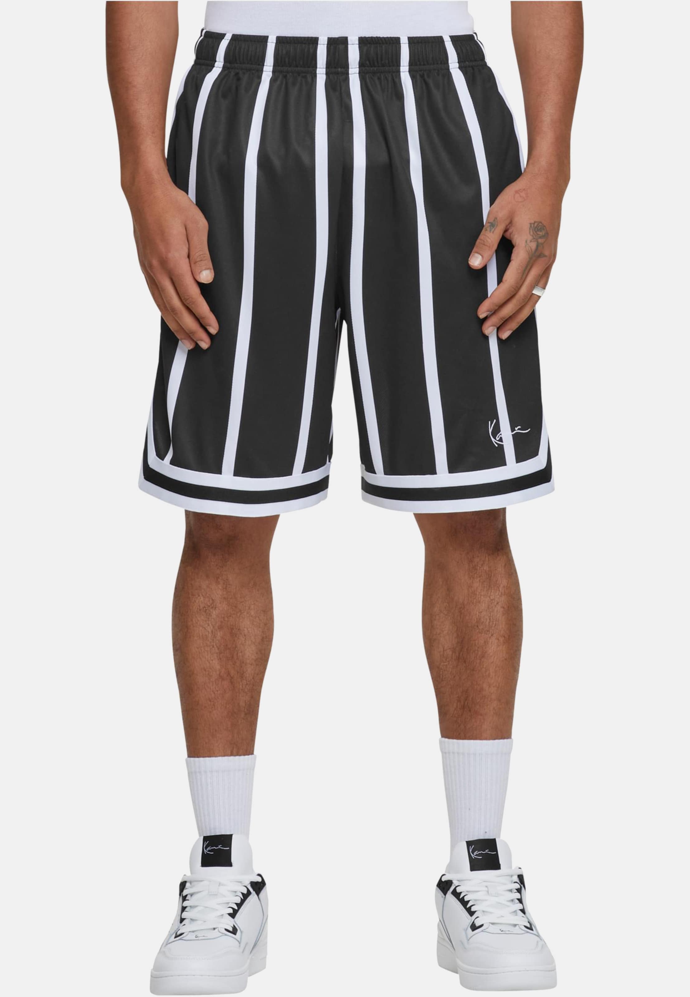 Karl Kani Small Signature Striped Mesh Short