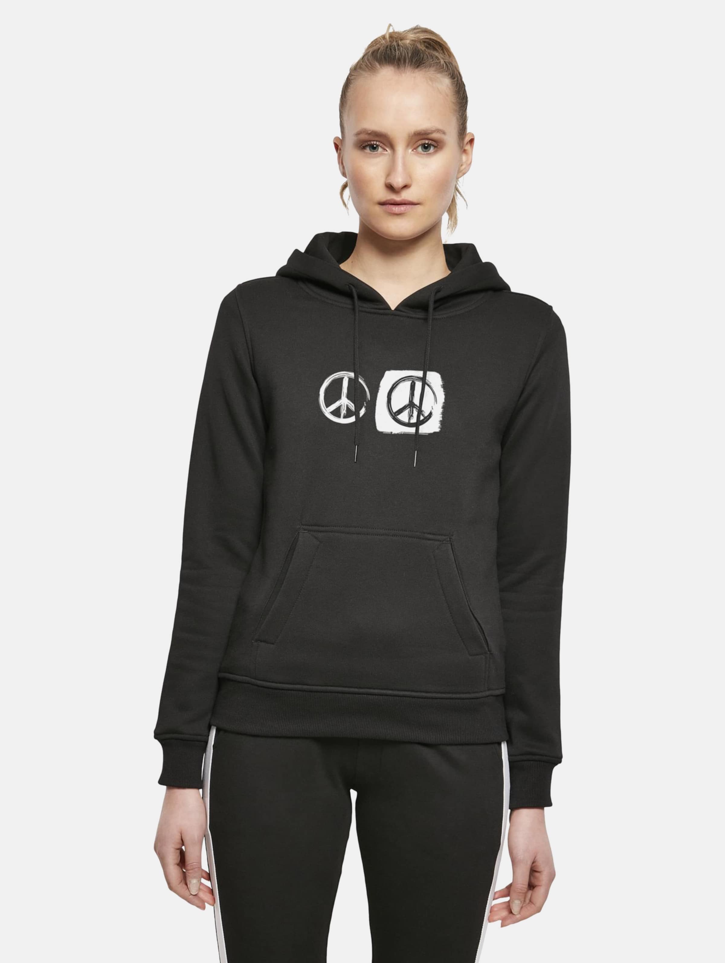 Merchcode Ladies Peace - Double Black Hoody
