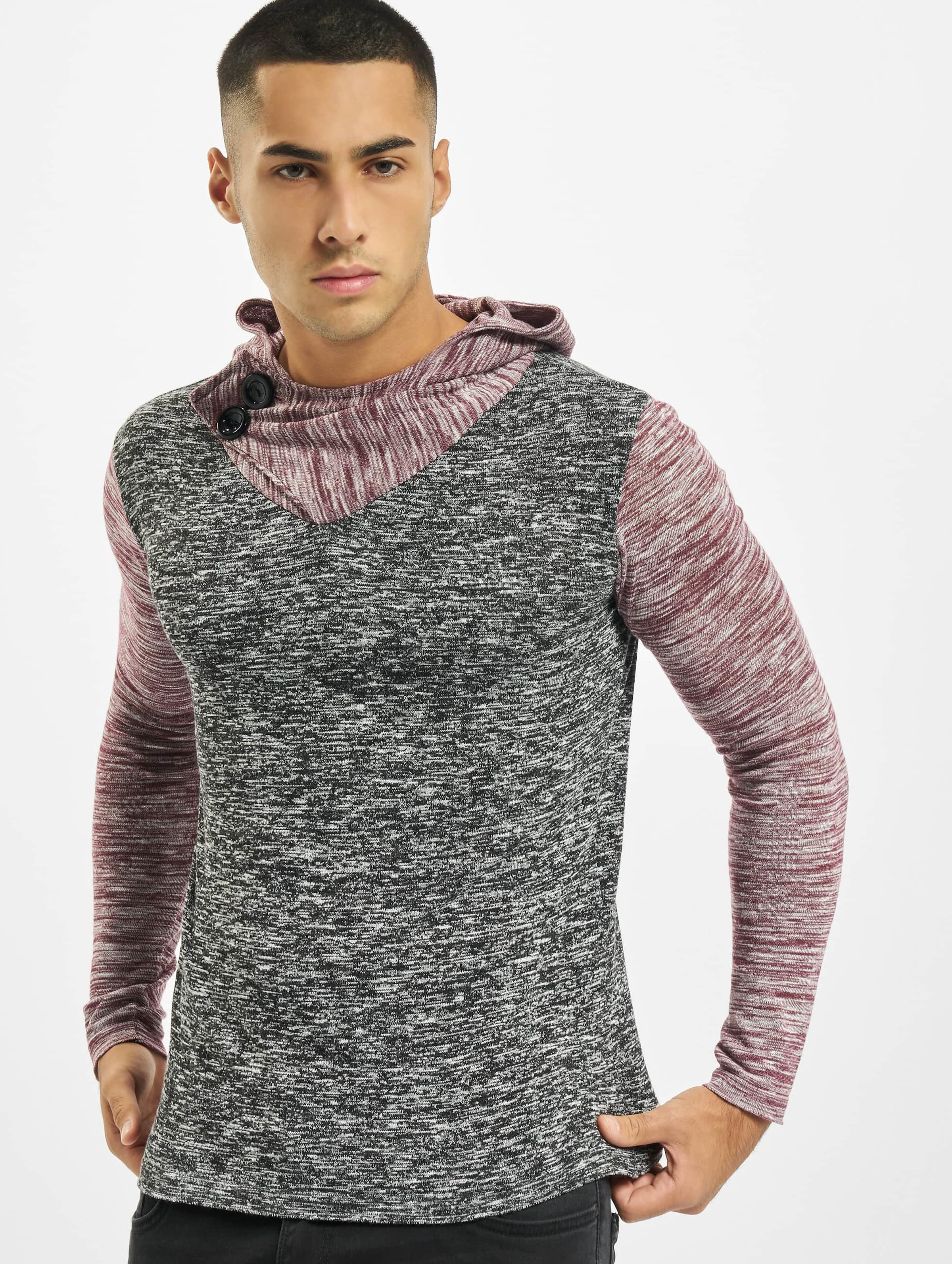VSCT Clubwear 2 Btn Hooded Moulinee Colour Hoodie