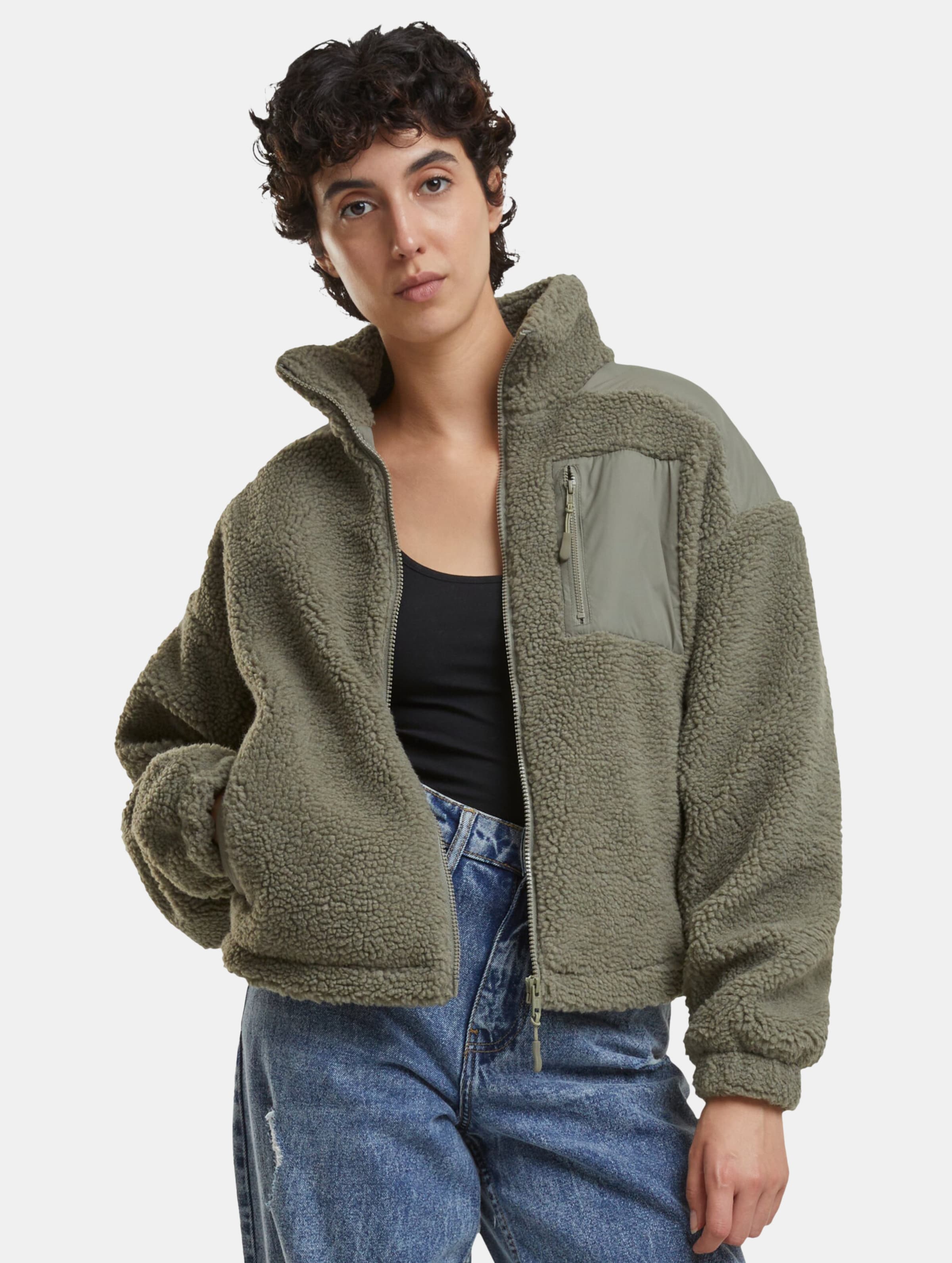 Urban Classics Ladies Sherpa Mix Winterjacke