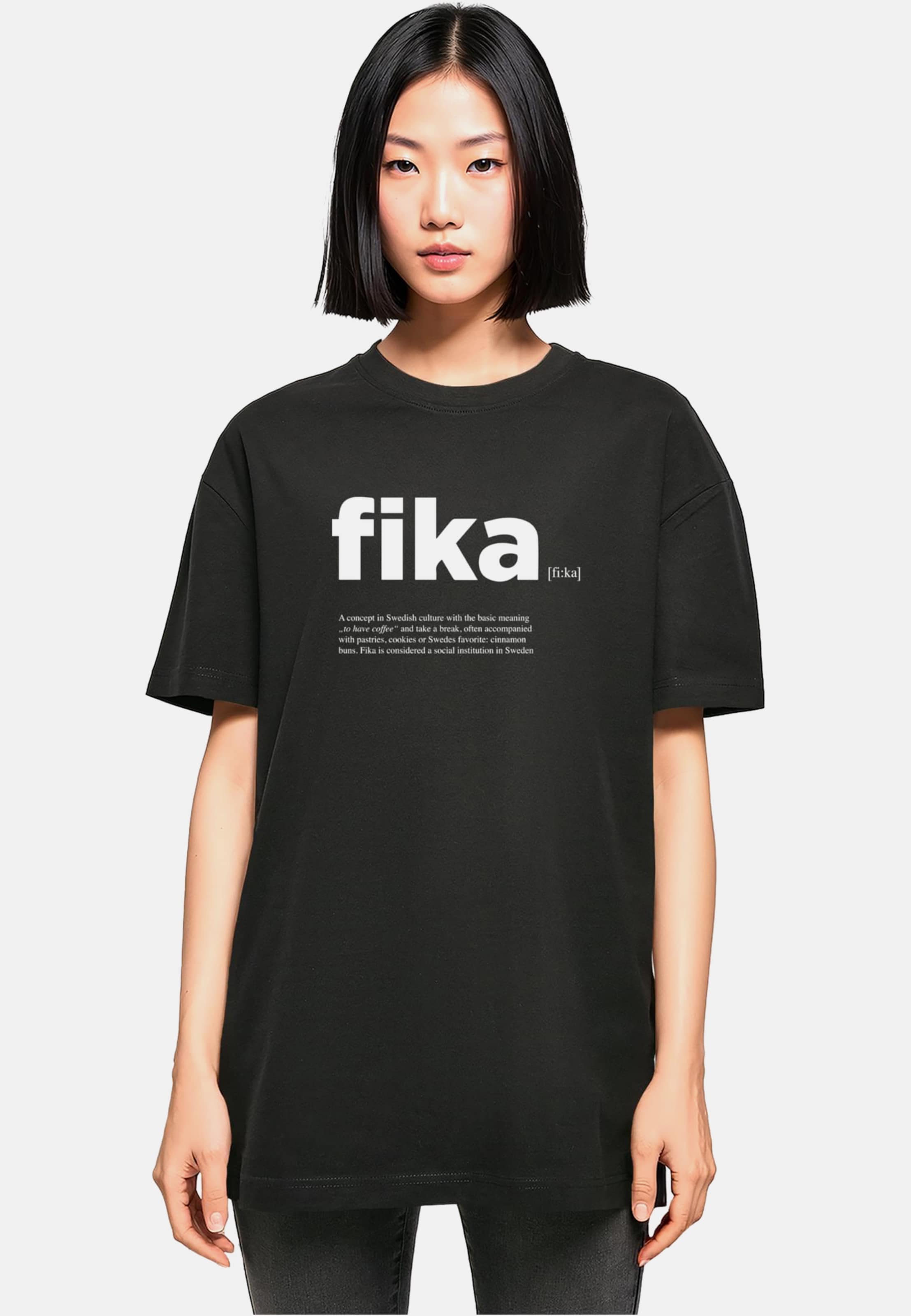 Mister Tee Ladies Fika Definition Oversized Boyfriend