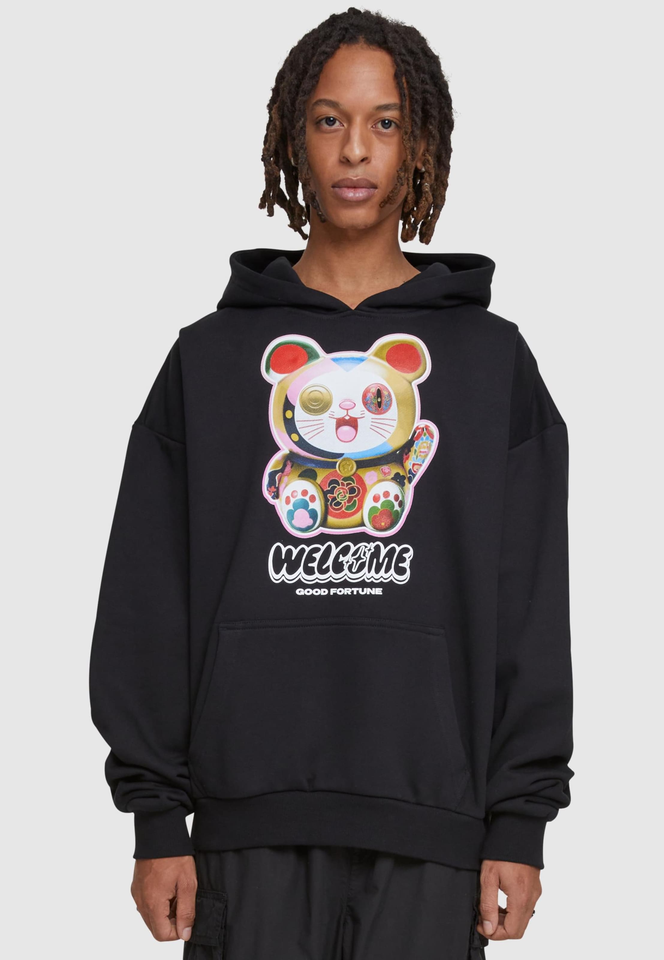 Mister Tee Upscale Welcome Cat Ulrta Heavy Oversize Hoodie