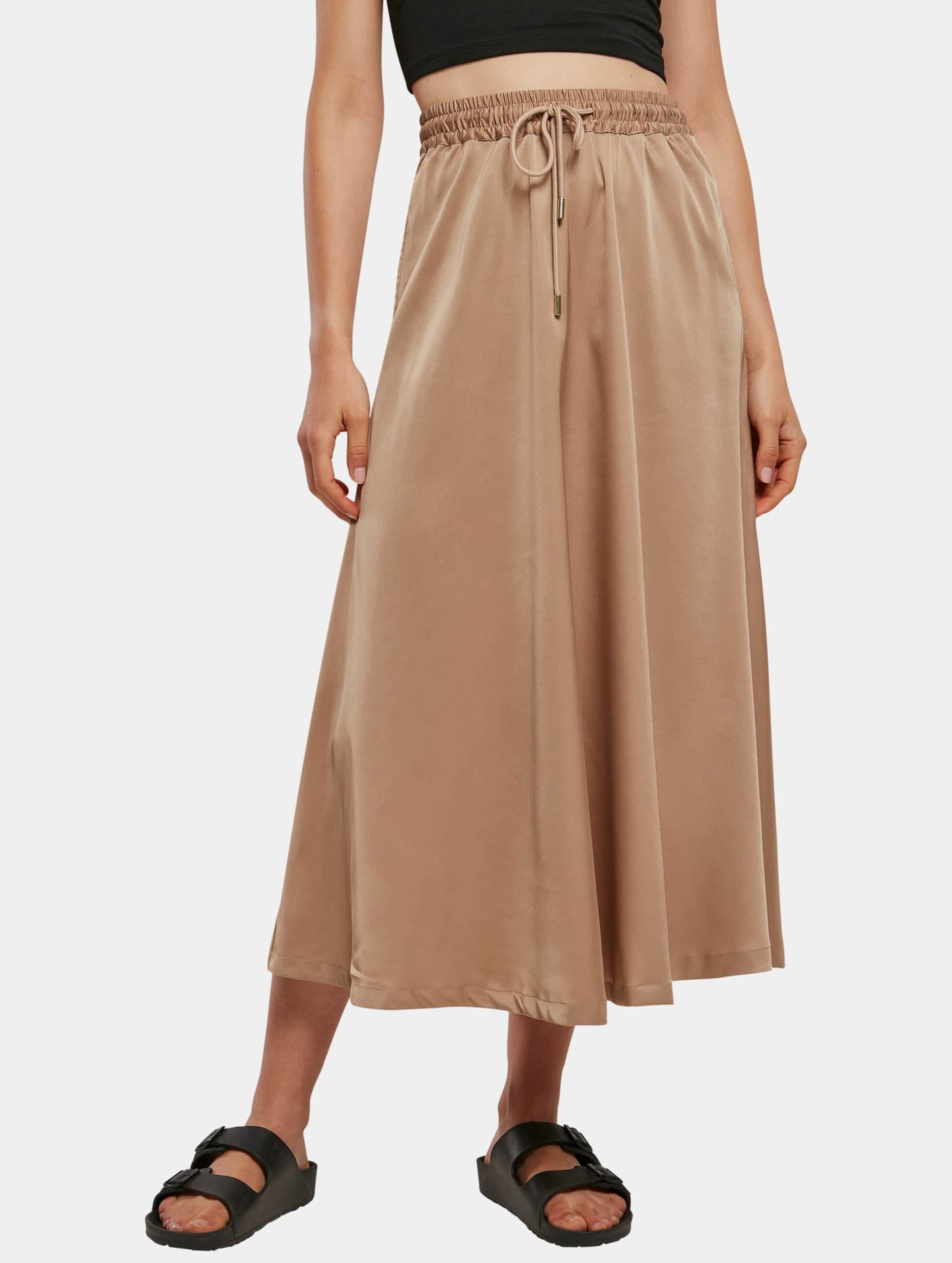 Urban Classics Ladies Satin Midi Skirt