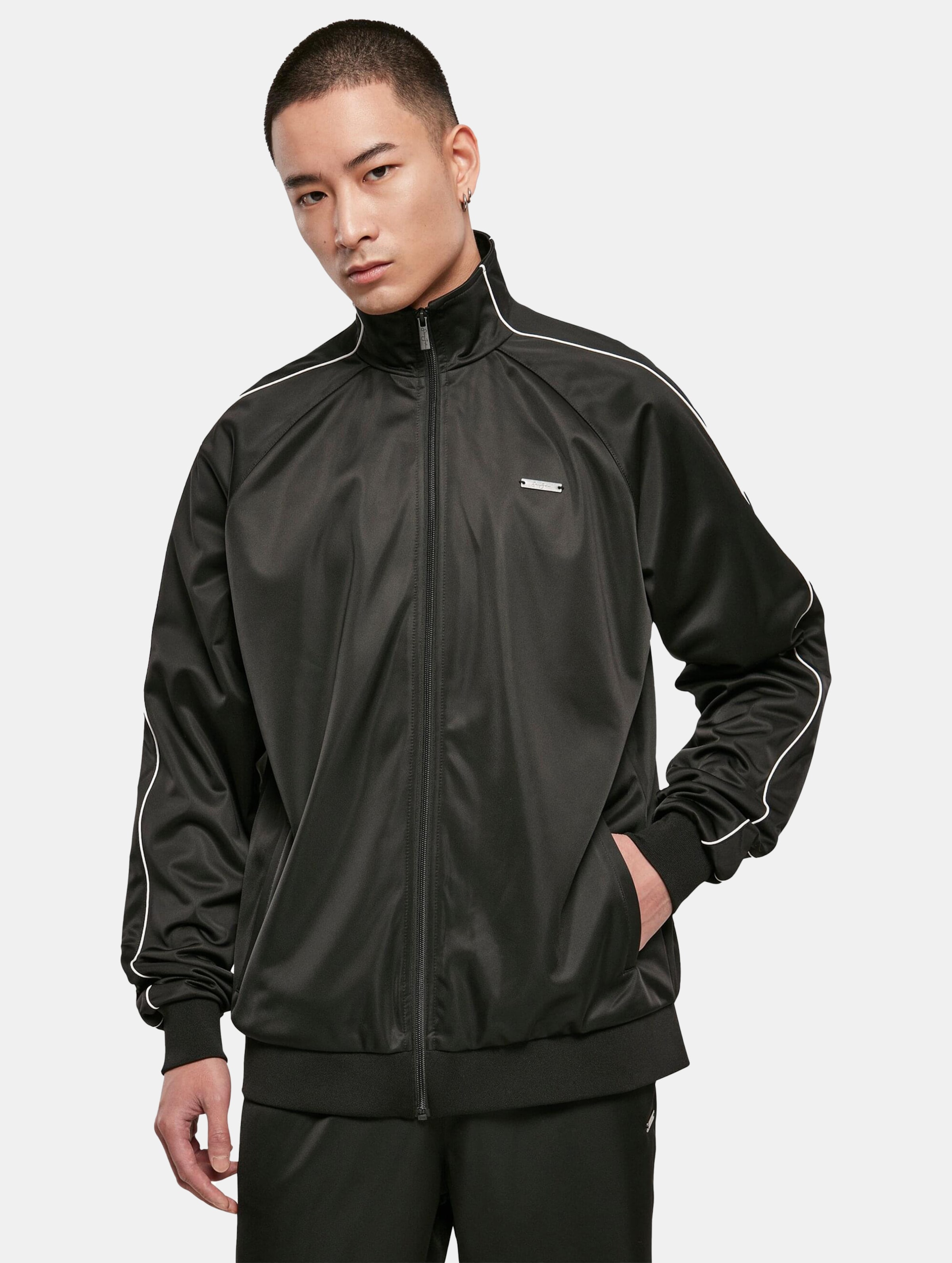 Sean John Script Logo Neoprene Trackjacket
