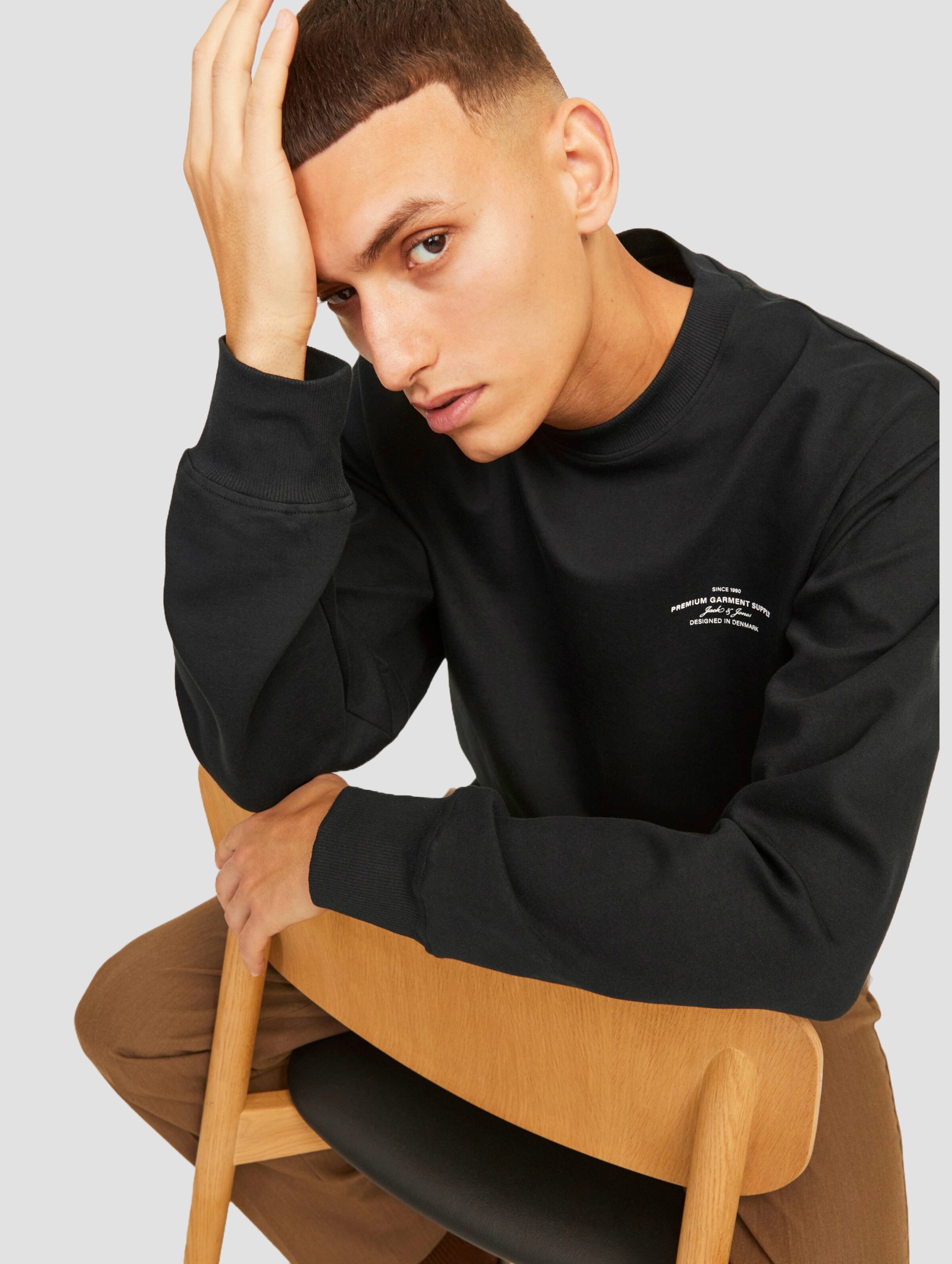 Jack & Jones Chad Branding Sweat Crew Neck Pullover