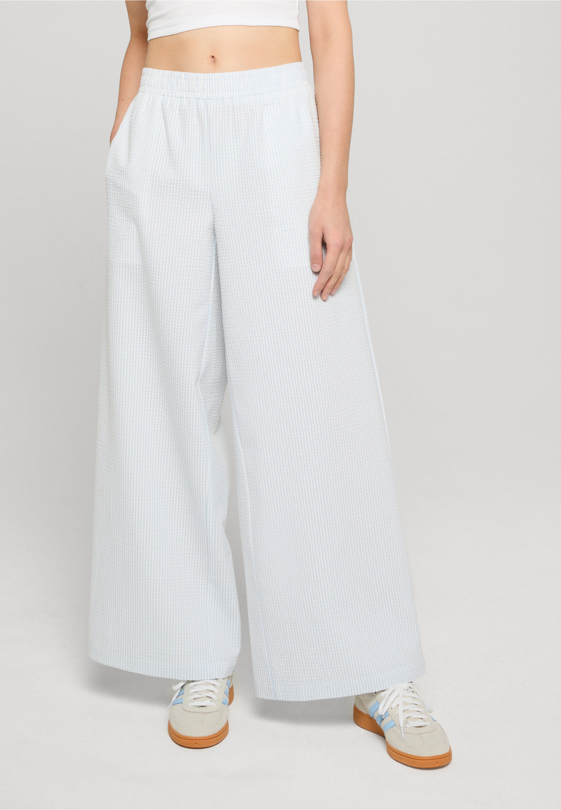 Urban Classics Ladies Seersucker Resort Pants