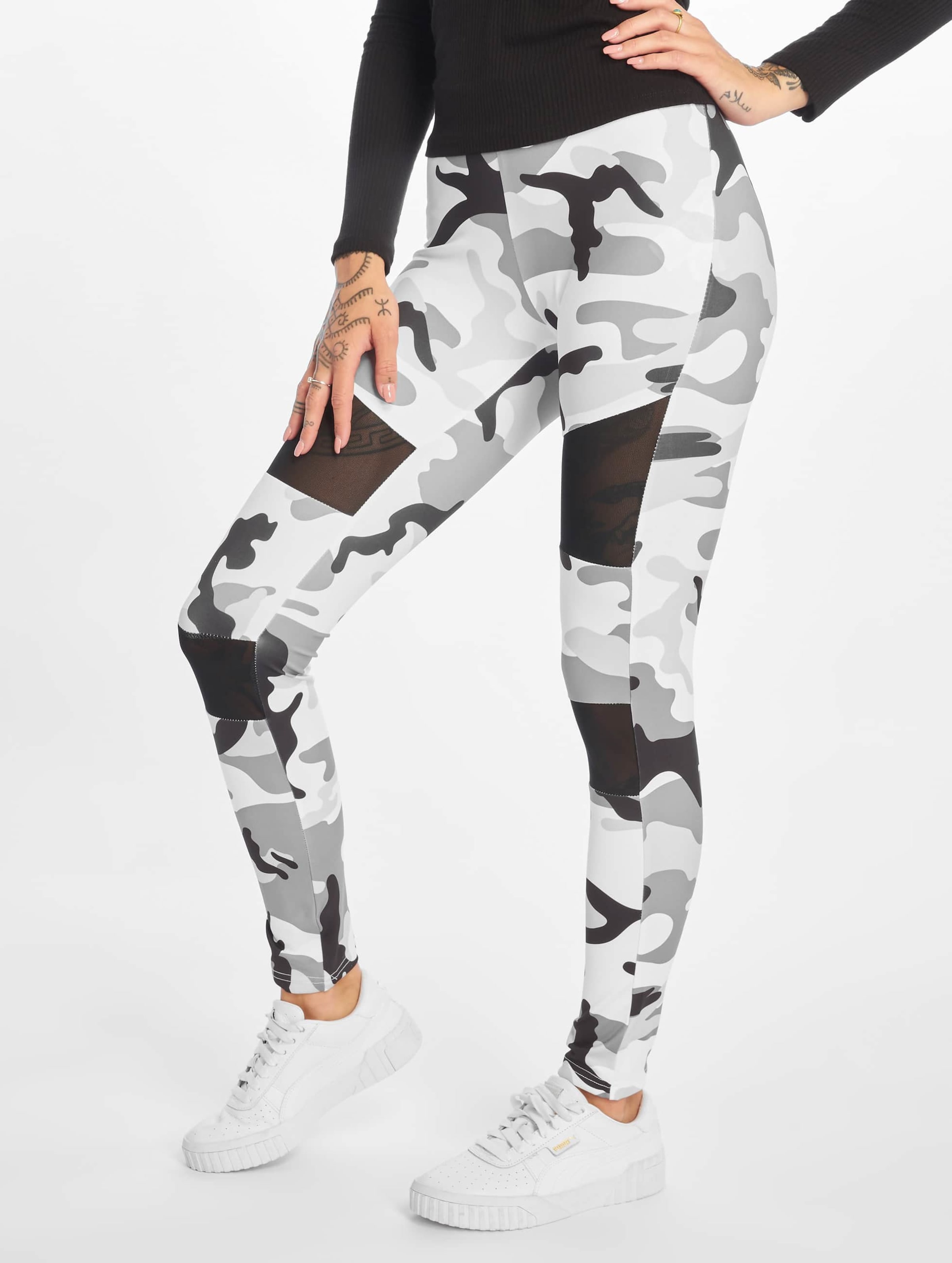 Urban Classics Ladies Camo Tech Mesh Leggings