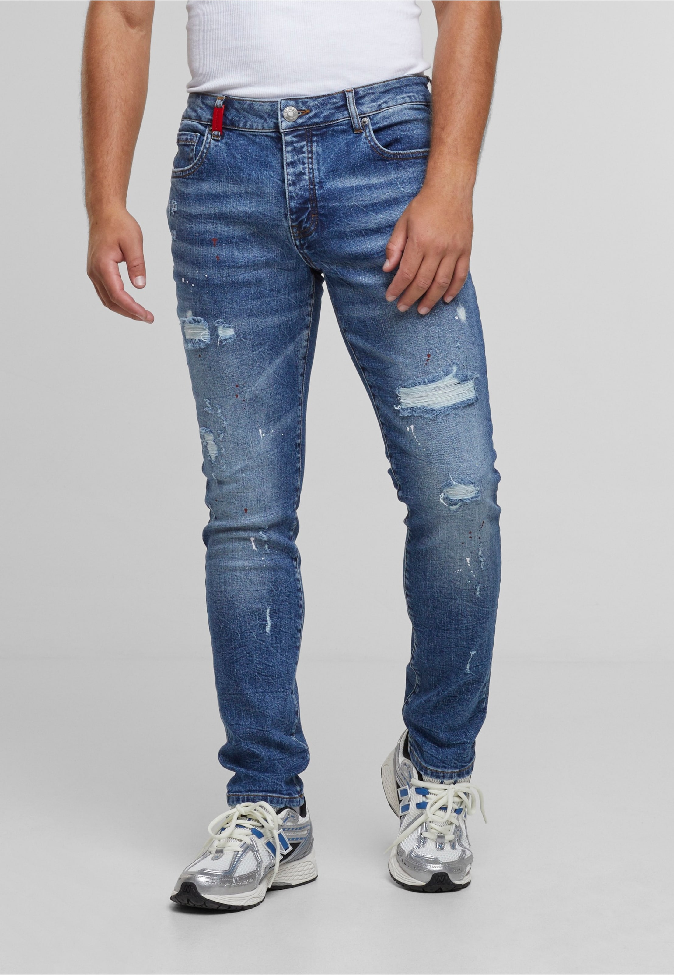 2Y Premium Julio Ripped Slim Fit Jeans