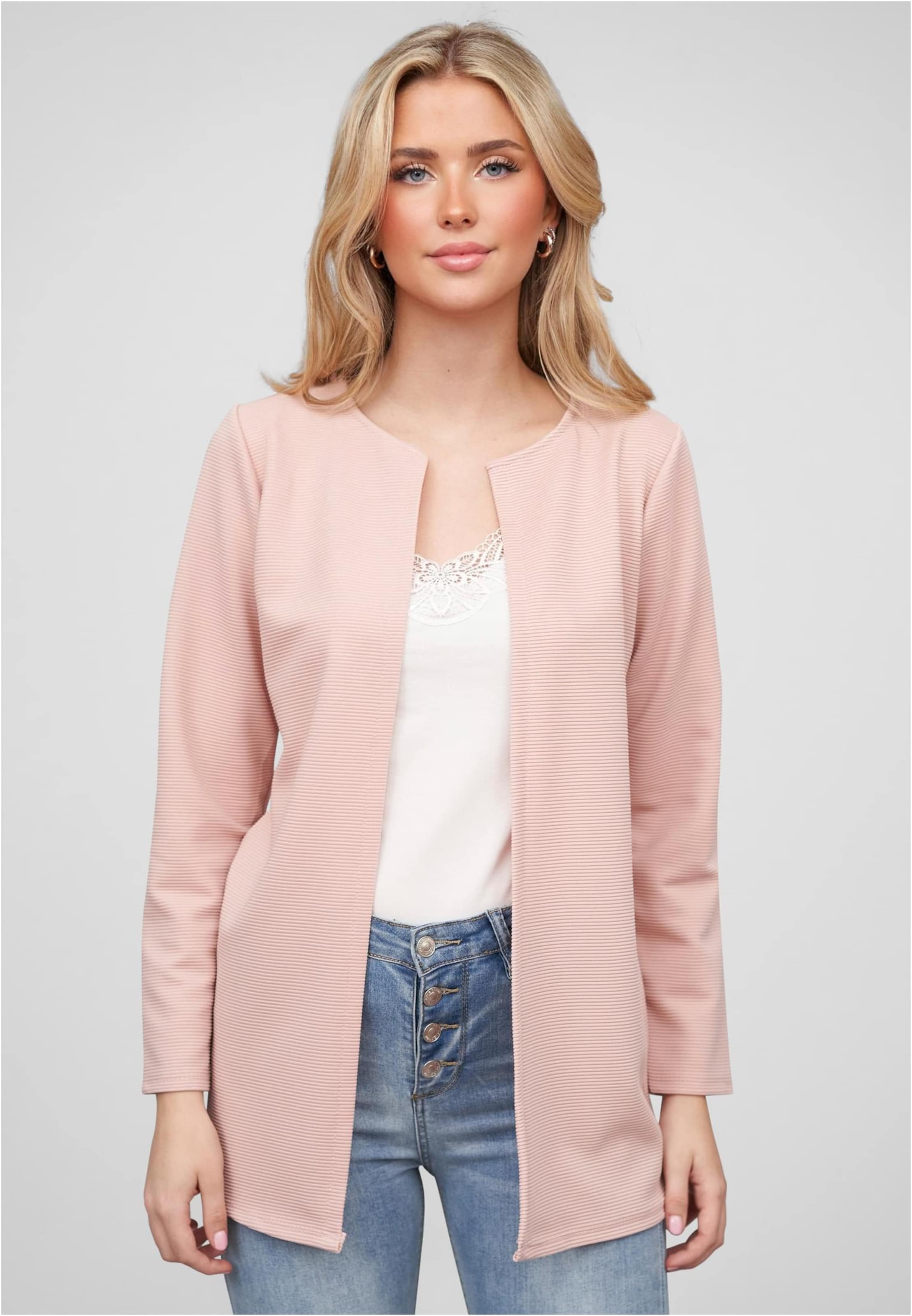 Cloud5ive Damen Strickjacke offener ribbed Cardigan