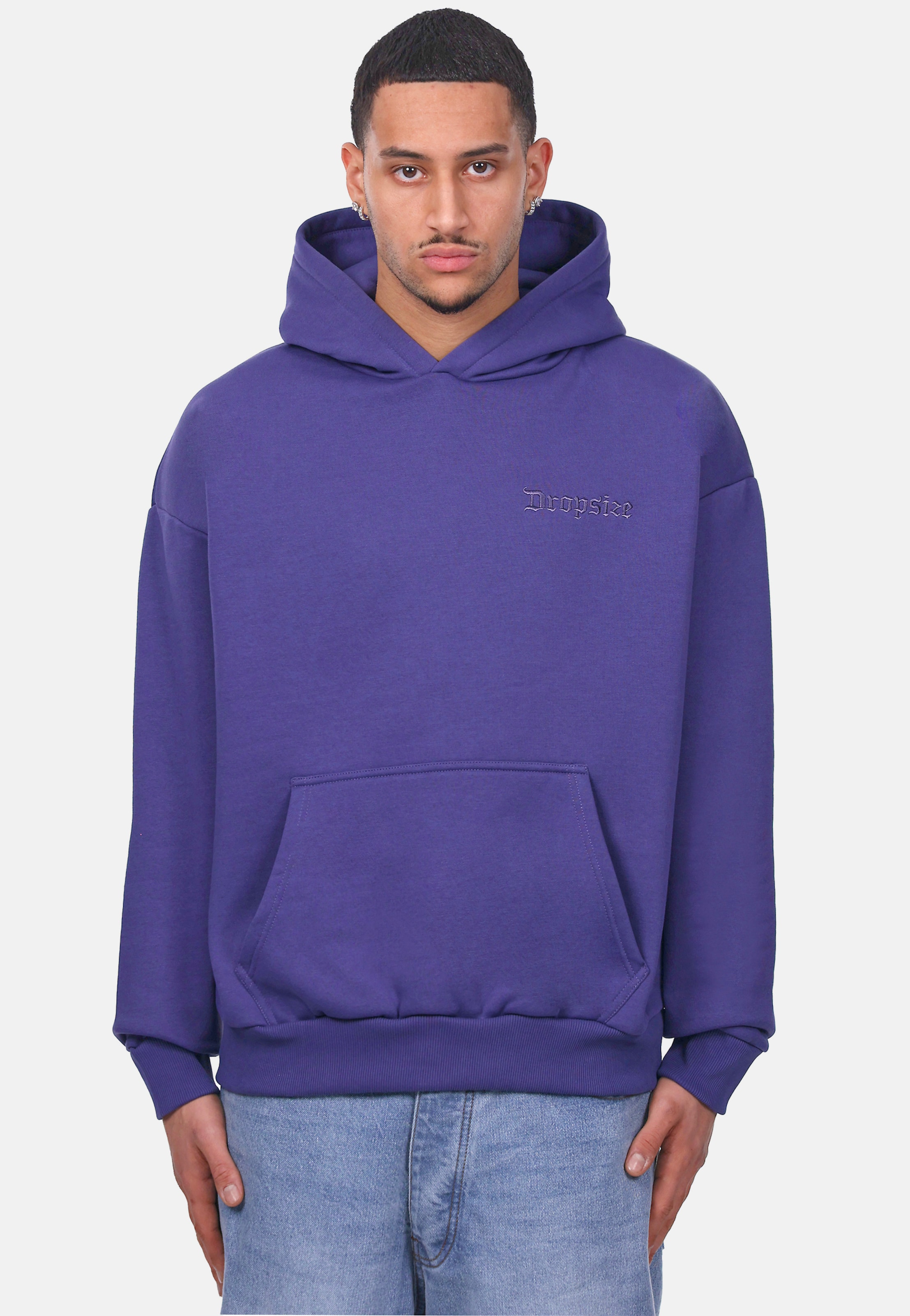Dropsize HEAVY OVERSIZE EMBO HOODIE