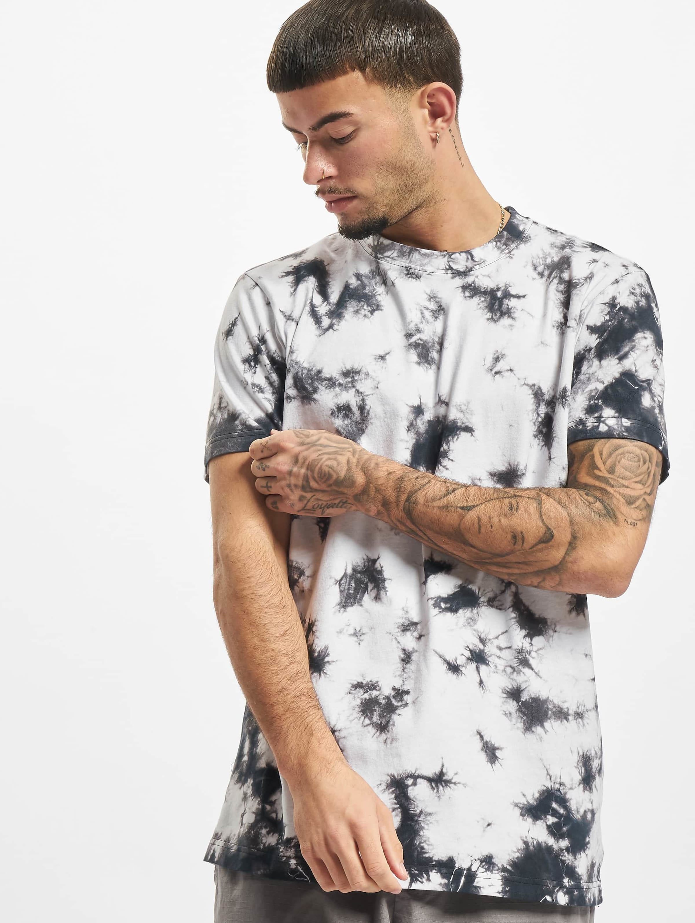 Urban Classics Black Tie Dye Tee