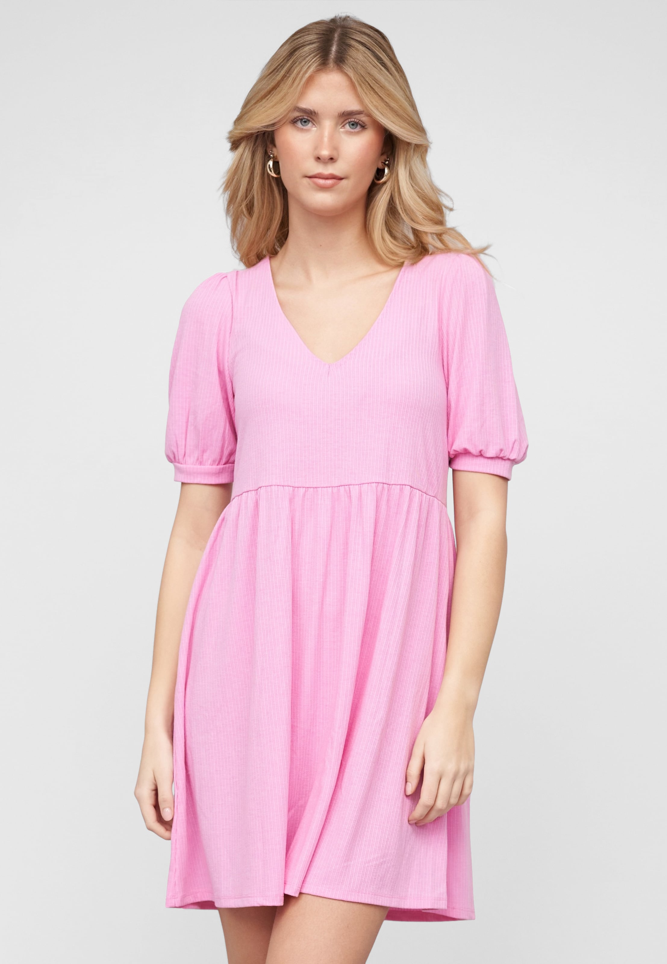 VILAKES V-NECK 2/4 DRESS
