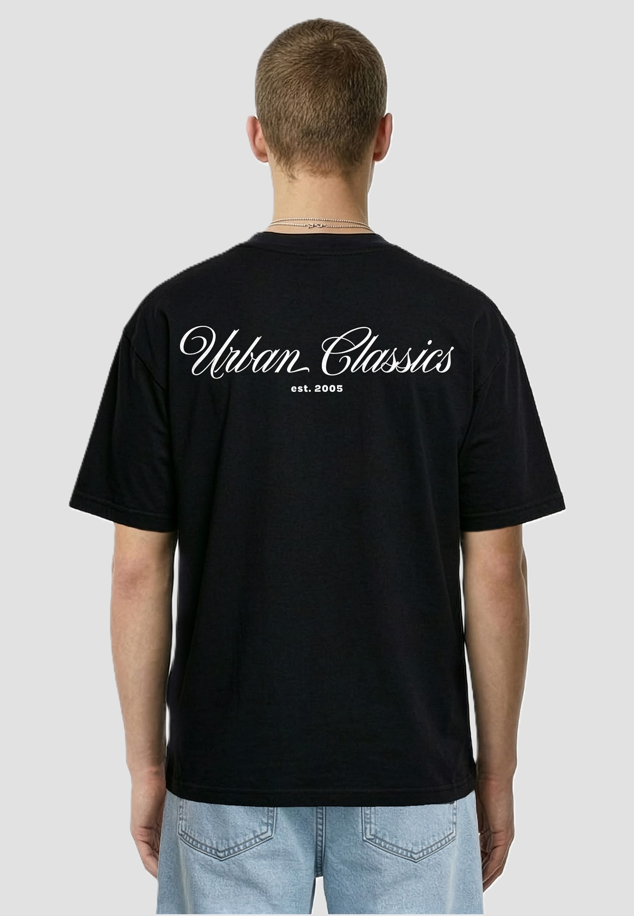 Urban Classics Flow Script Logo Loose Tee