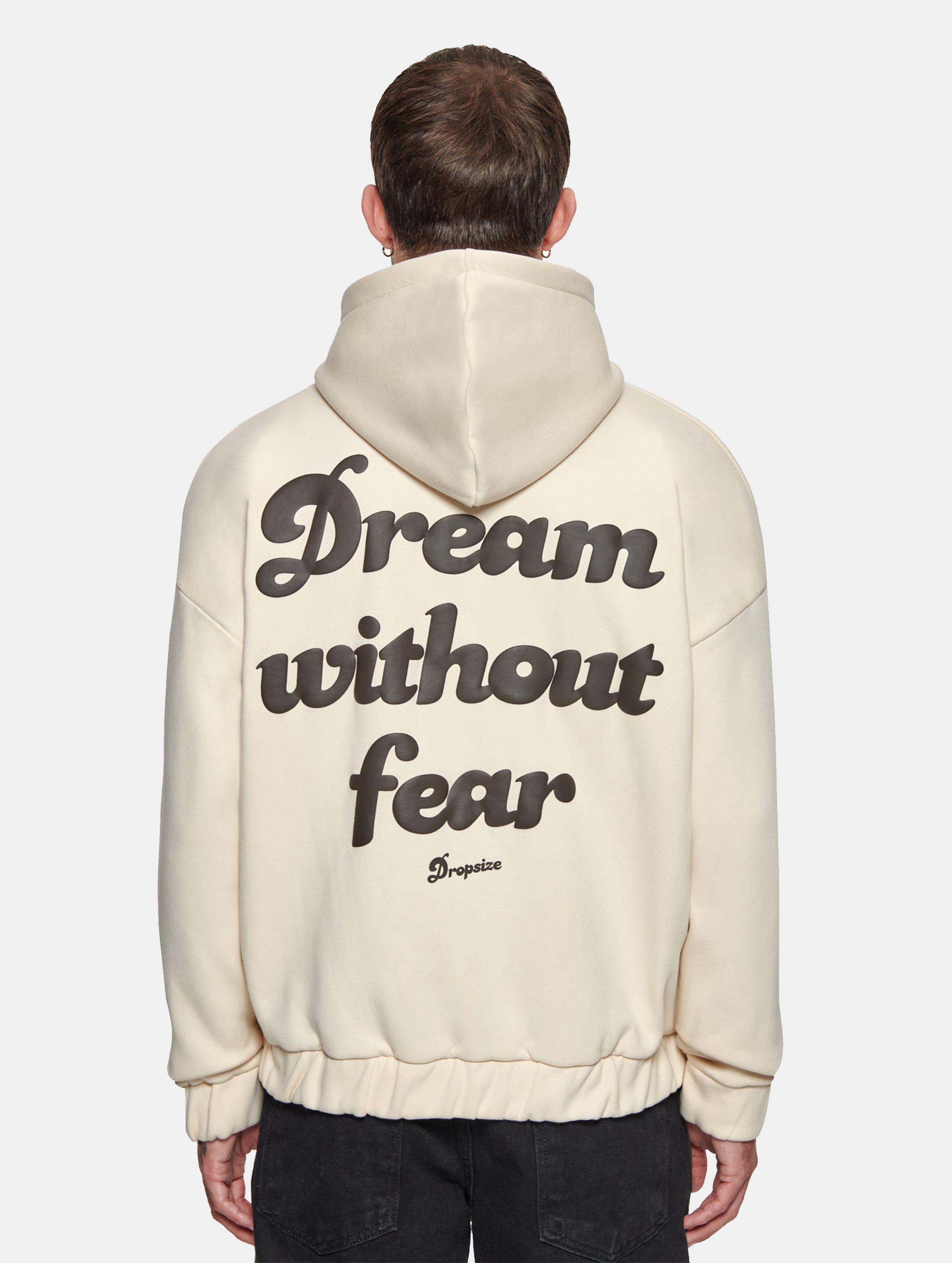 Dropsize Heavy Oversize Dream Without Fear Zip Hoodie