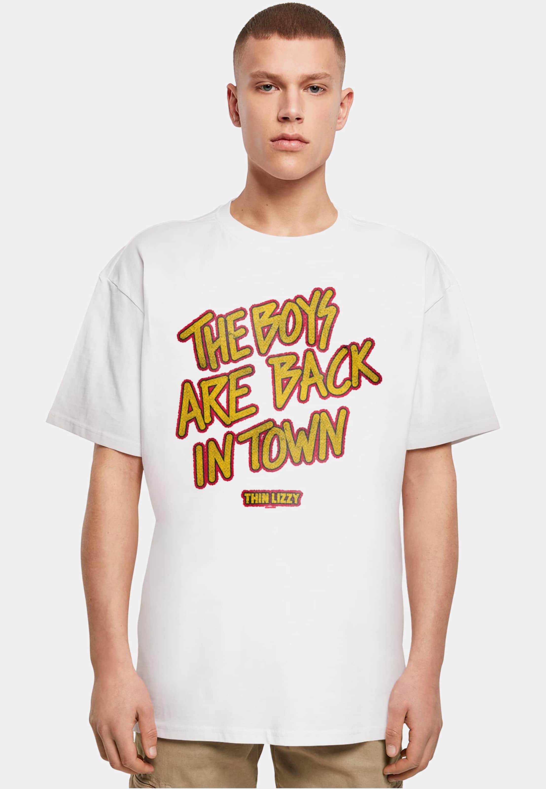 Merchcode Thin Lizzy - The Boys Stacked Heavy Oversize Tee
