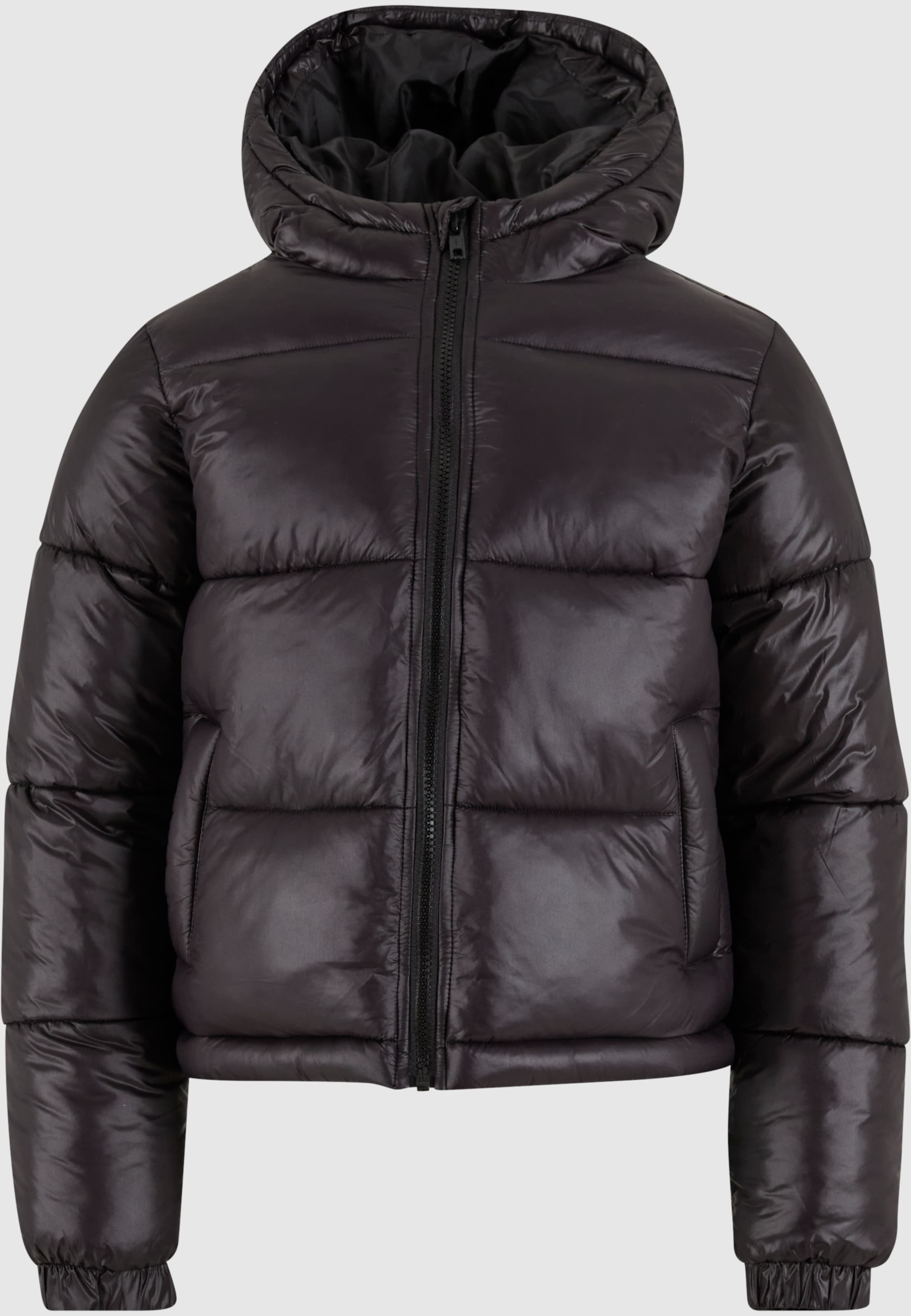Urban Classics Boys Shiny Puffer Jacket With Hood