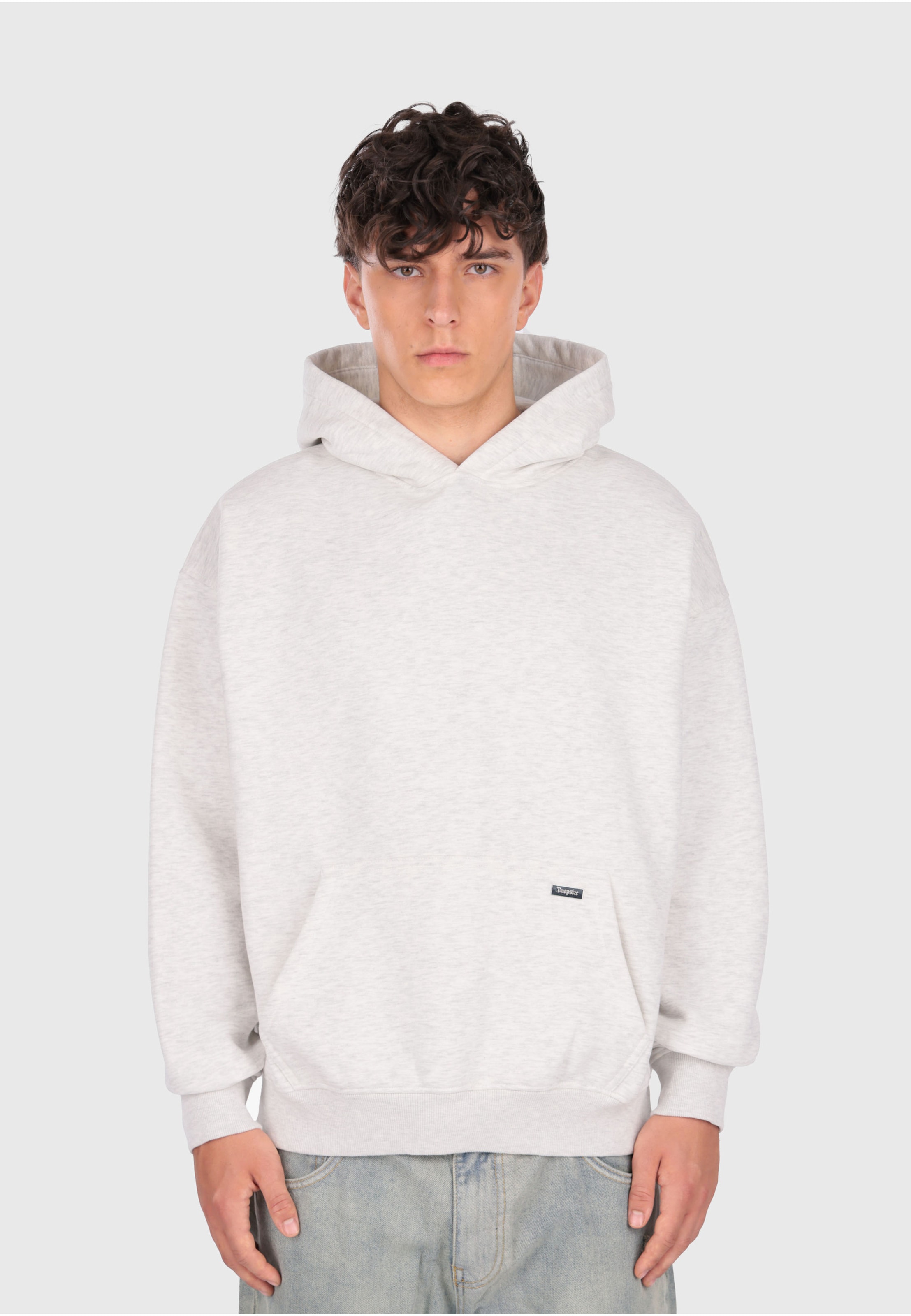 Dropsize DENIM APPLICATION HOODIE