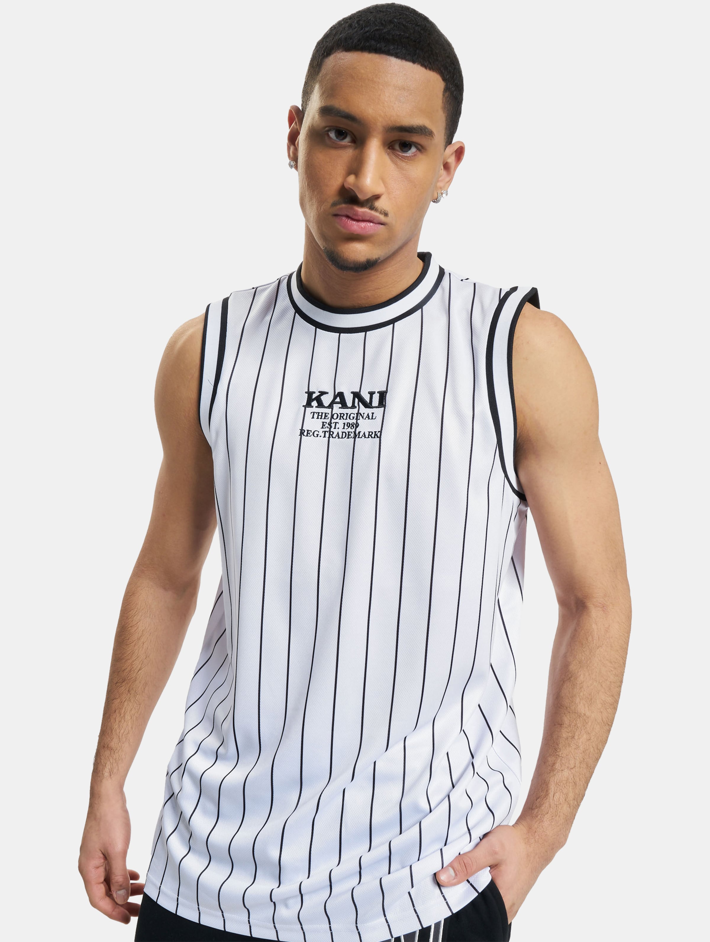 Karl Kani KK Retro Pinstripes Basketball Tank